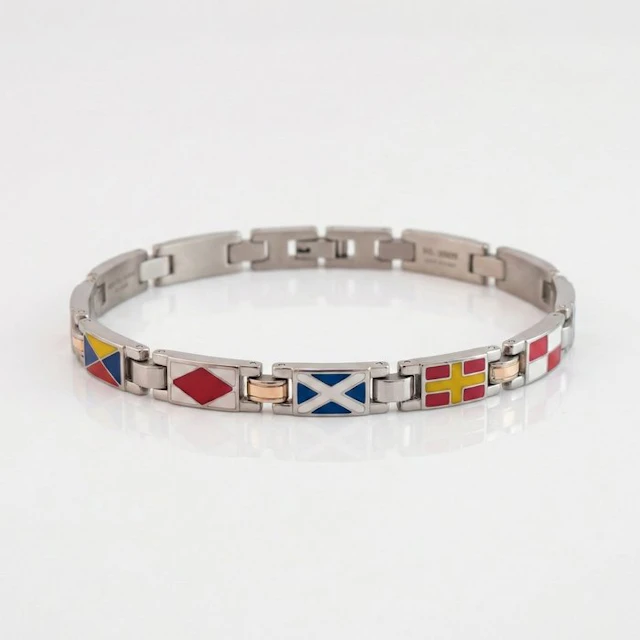 18 kt. - Base bracelet in surgical steel, Rose gold - Bracelet - Made in Italy