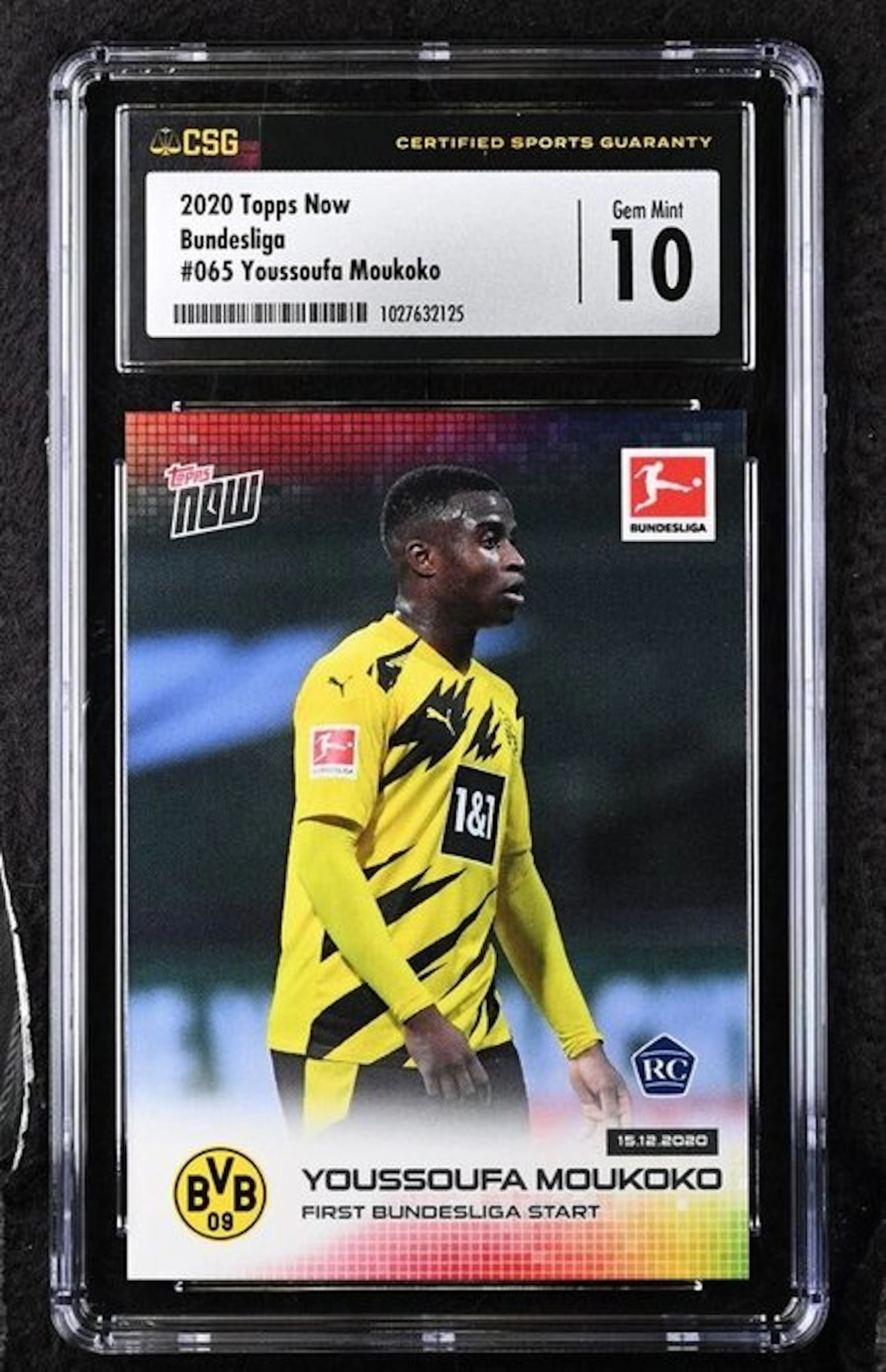 2020 Topps Youssoufa Moukoko #065 - Topps Now Bundesliga...