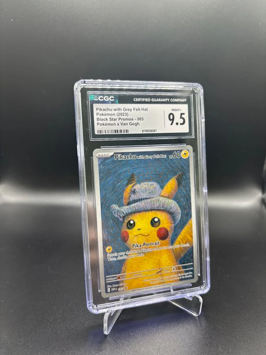 Pokémon - 1 Graded card - Pikachu 085 Van Gogh Pikachu Promo card - CGC 9.5