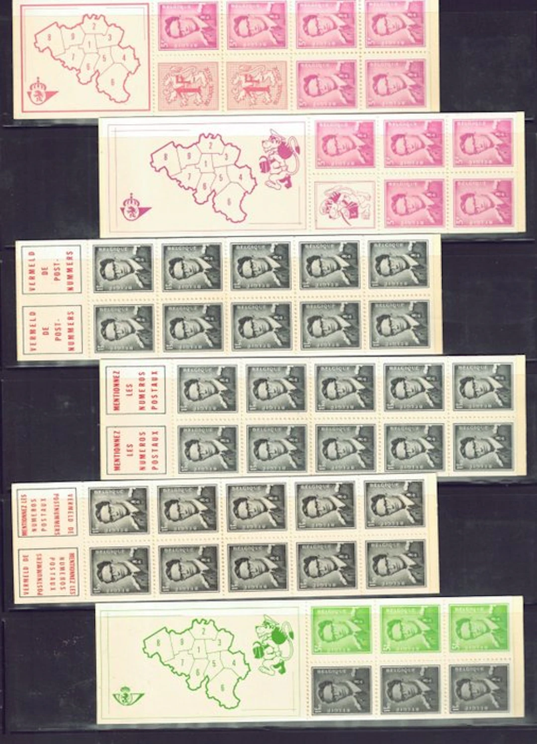 Belgium 1969/1986 - The collection of counter booklets...