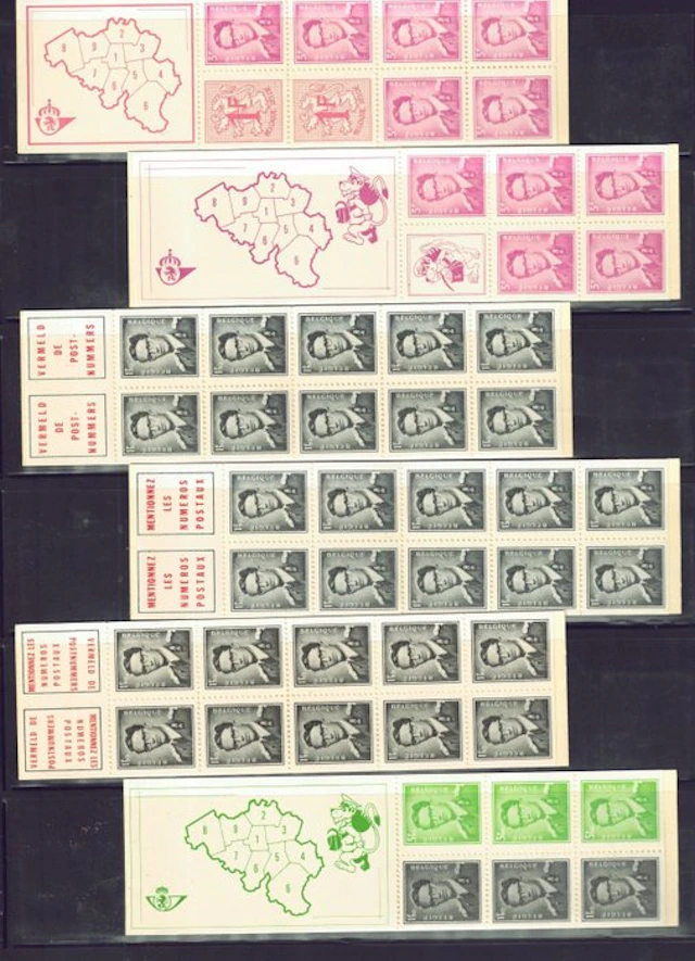 Belgium 1969/1986 - The collection of counter booklets...
