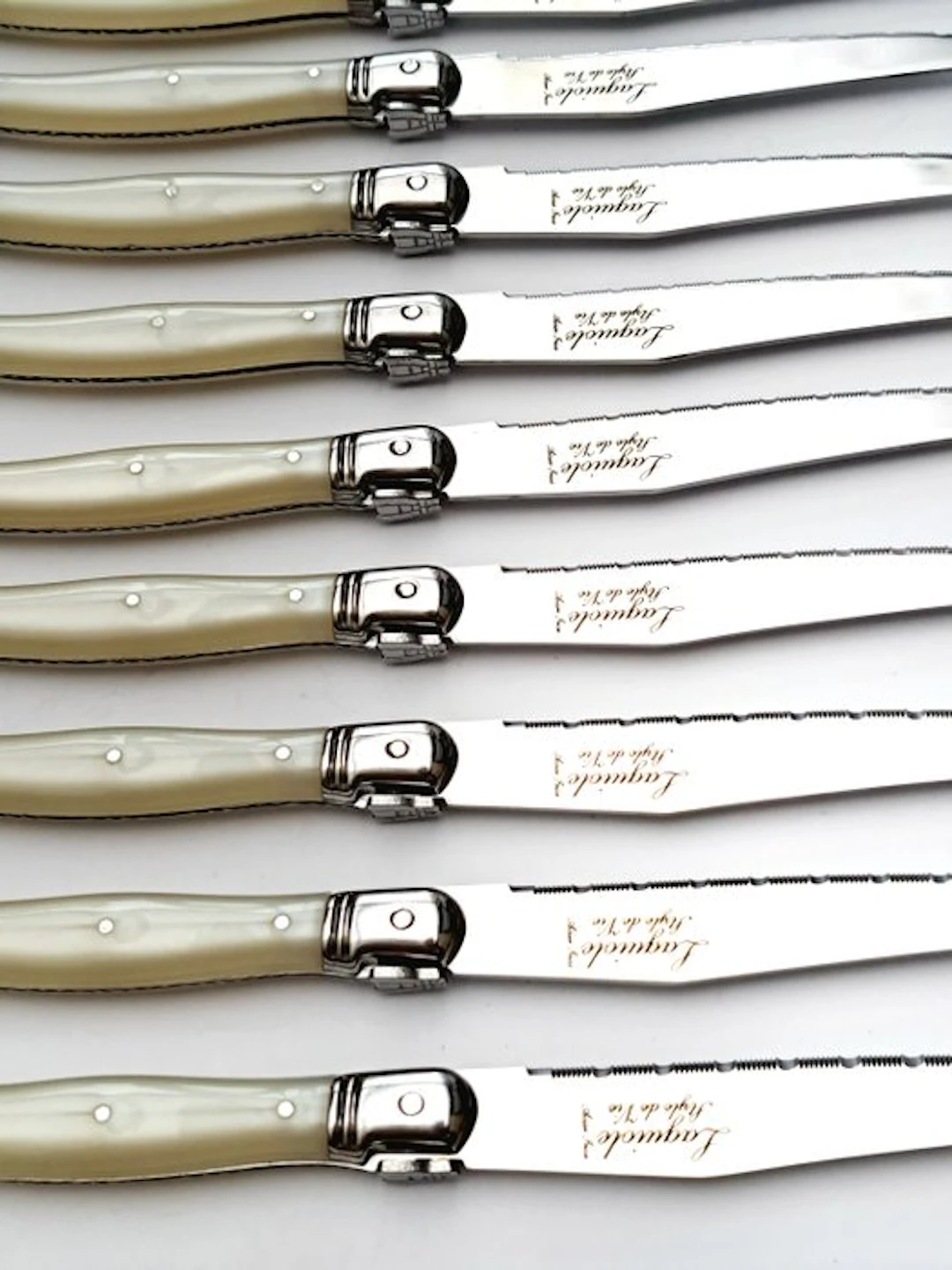 Laguiole - 12x Steak Knives - Pearl - style de - Table...