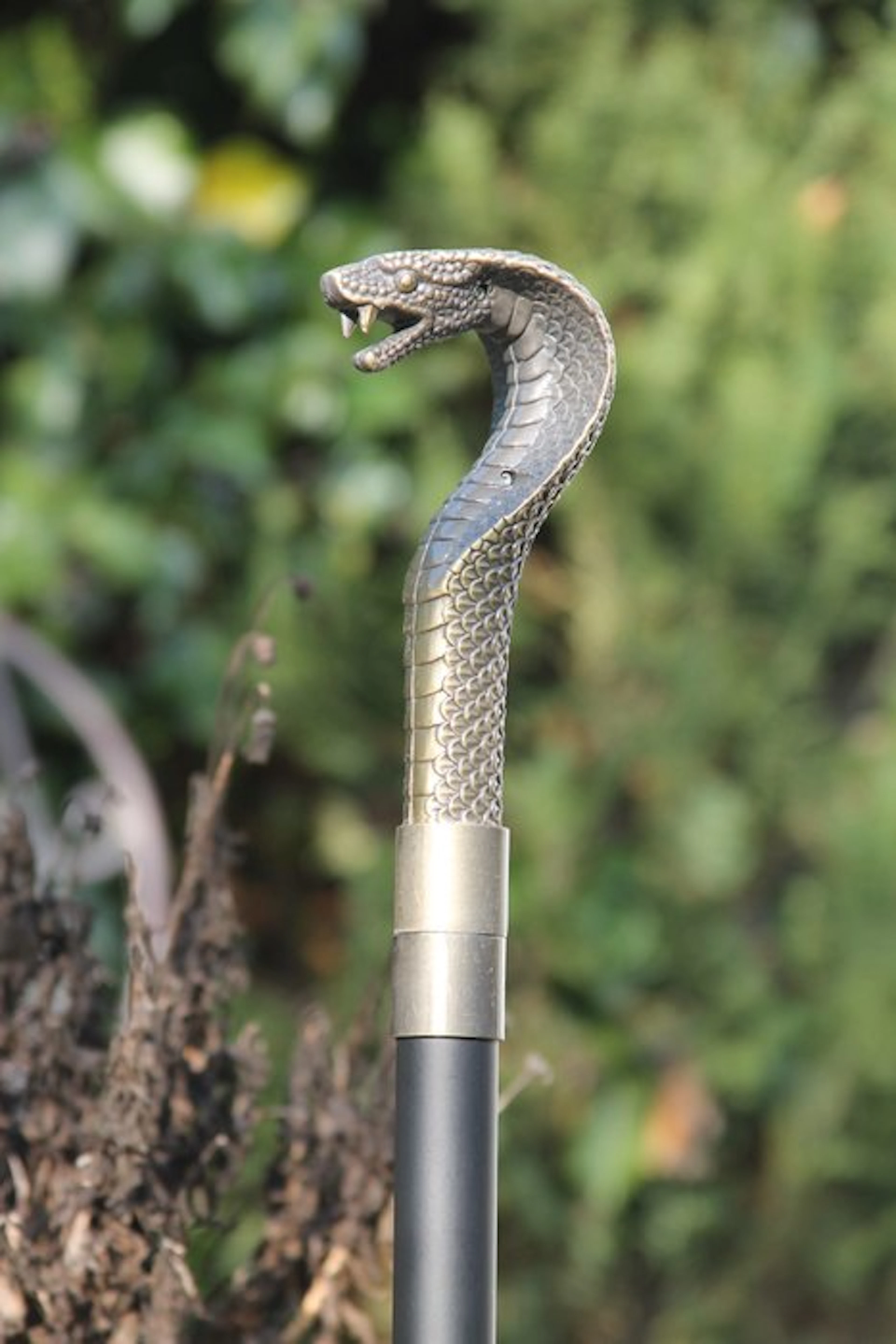Walking stick - cobra slang - Brass