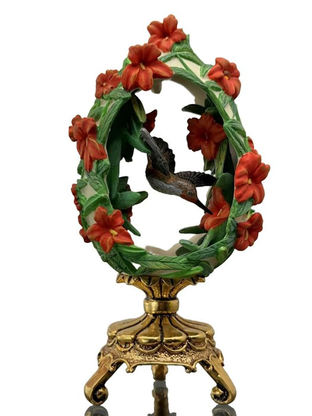 Fabergé egg - Imperial Hummingbird Egg with 24 Karat Gold...