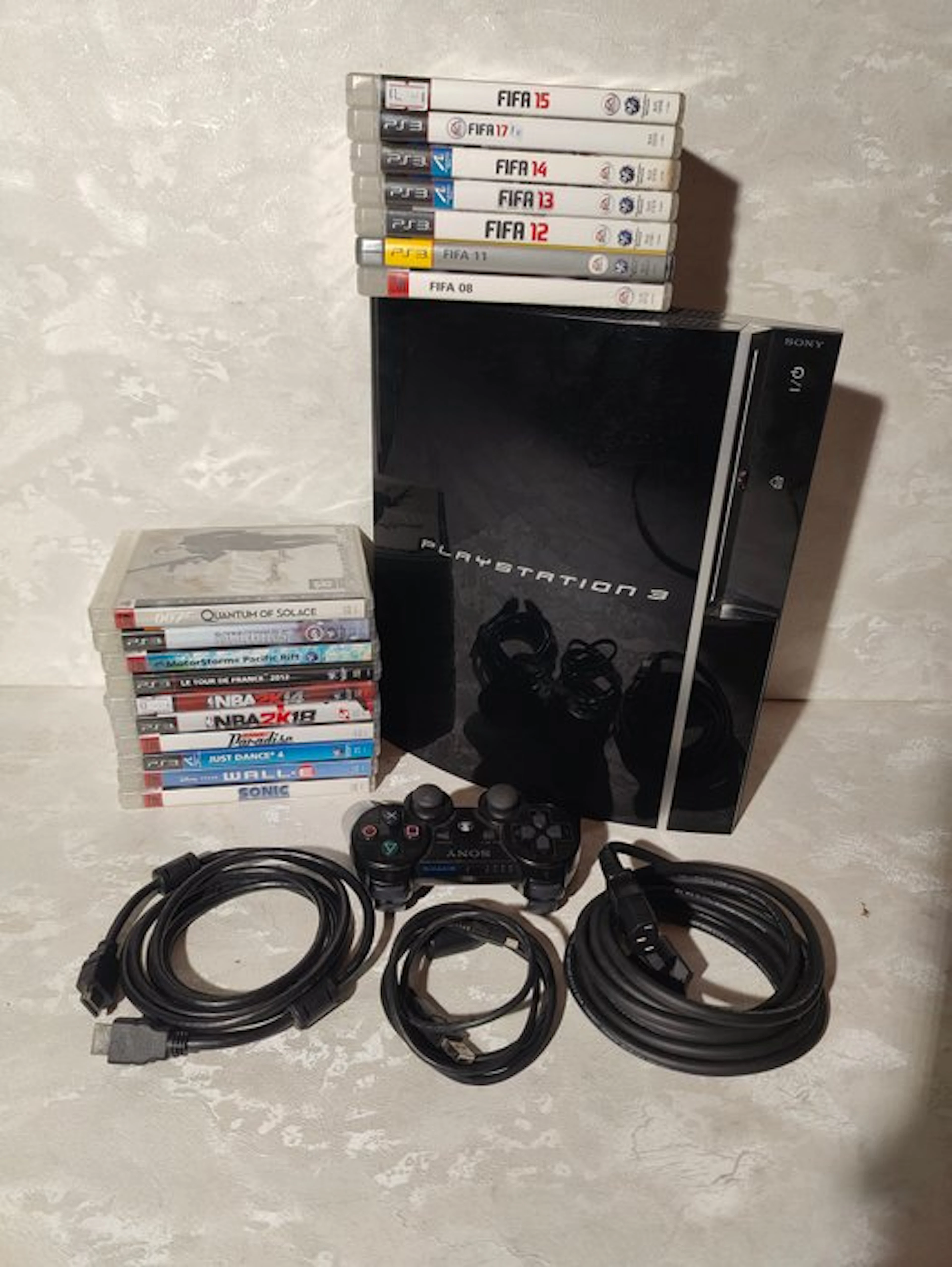 Sony - PlayStation 3 - PS3 + 17 Spellen - Video game...