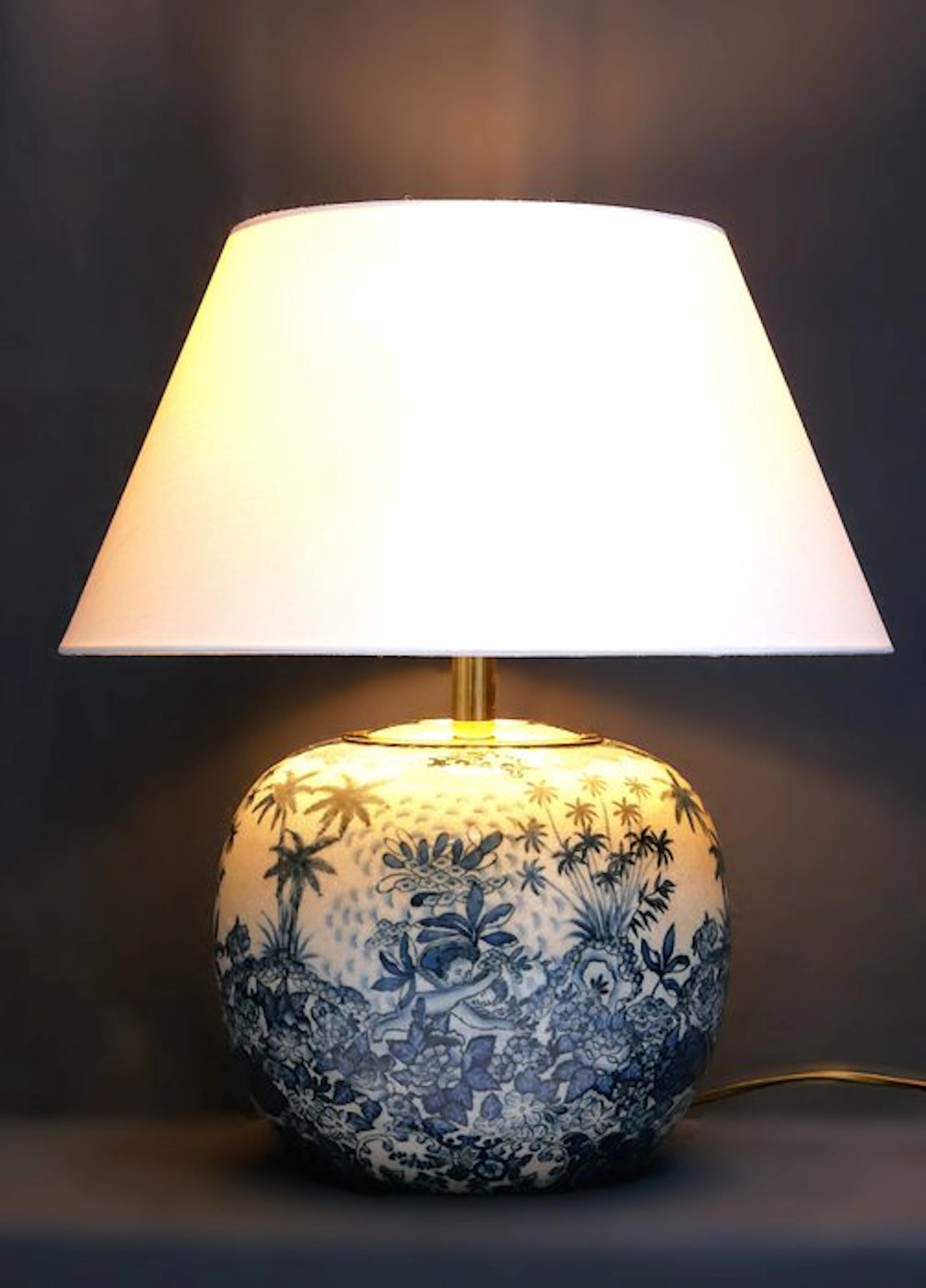 Lamp - Porcelain, Brass - made in Germany