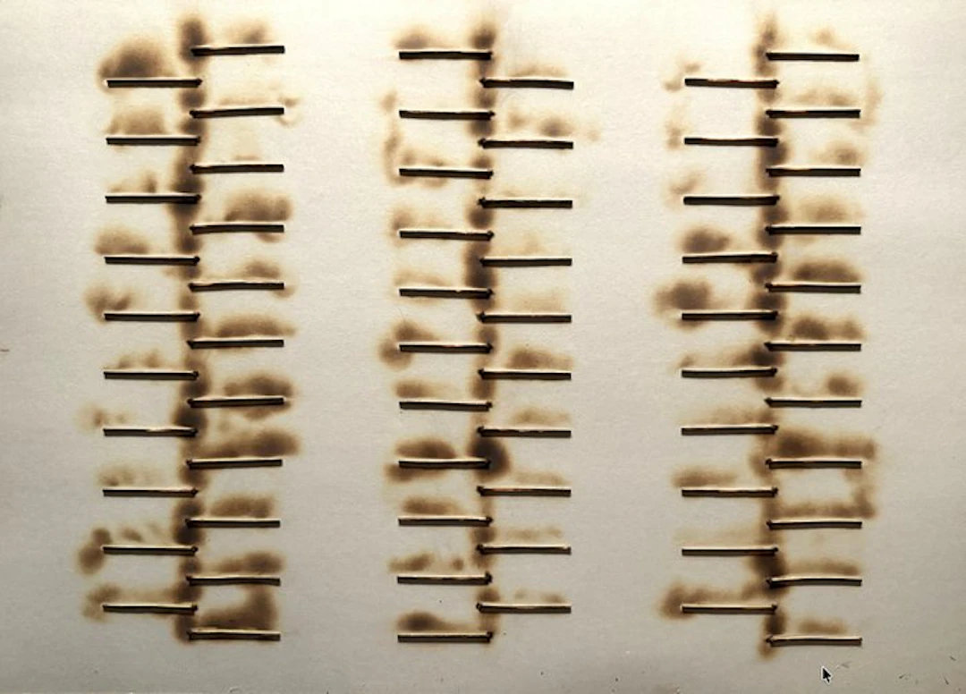 Bernard Aubertin (1934-2015) - Dessin de feu - XXL - 1974