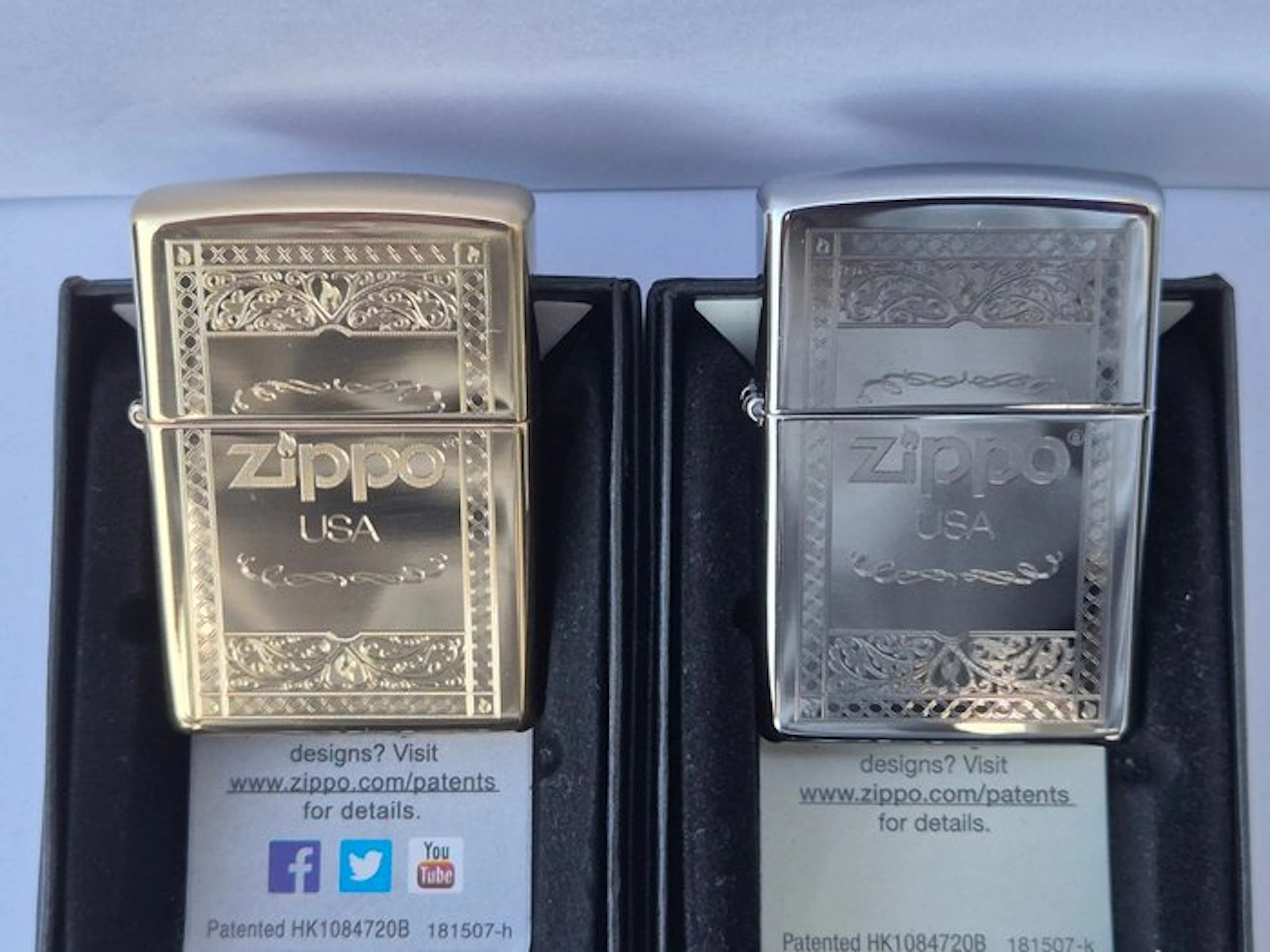 Zippo - Collectors 2er Set Messing und Chrom - nur in den...