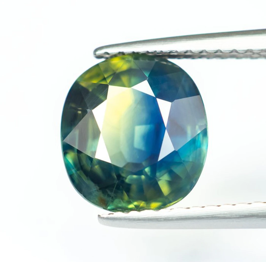 No reserve price Sapphire - 3.39 ct - Bellerophon Gemlab - Multicolor
