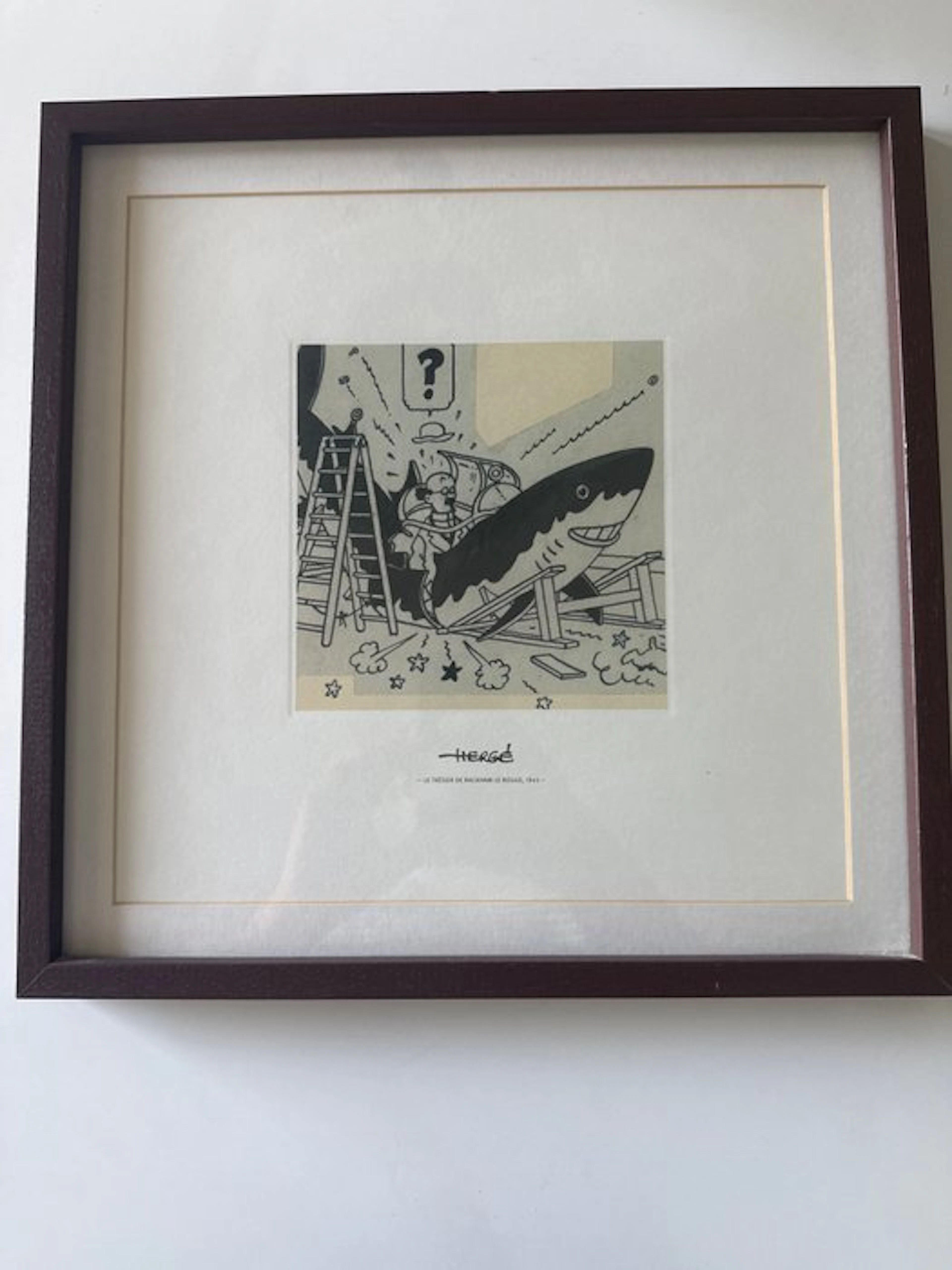 Hergé - 1 Print - Tintin - Le Trésor de Rackham le Rouge - 1943