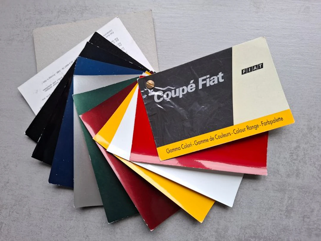 Colour Chart - Fiat - Coupé - 1993