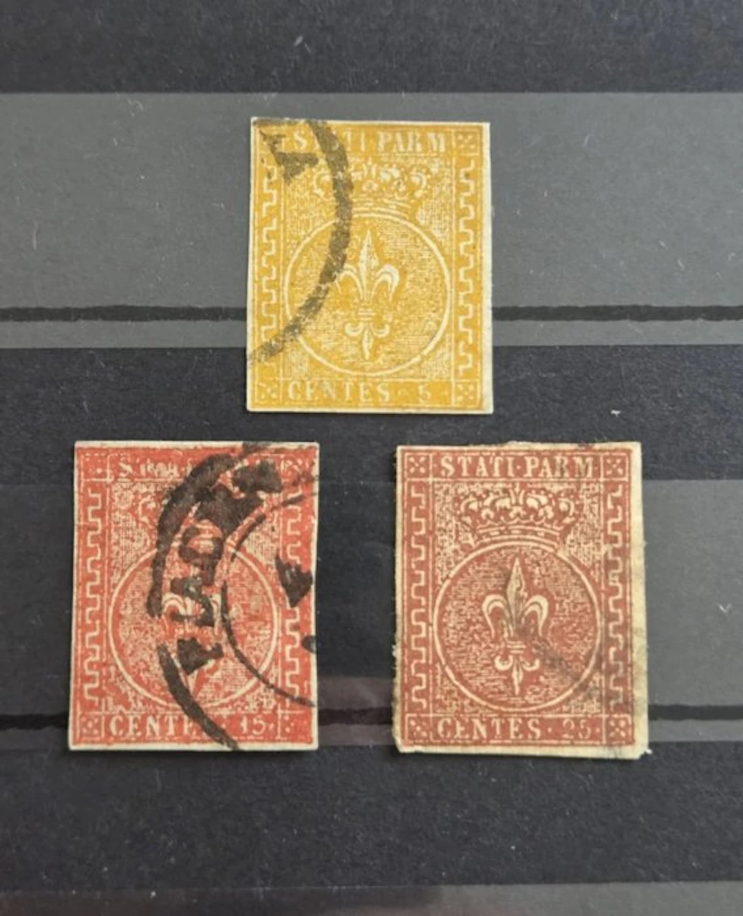 Italian Ancient States - Parma 1853/1853 - Specimens of the second issue