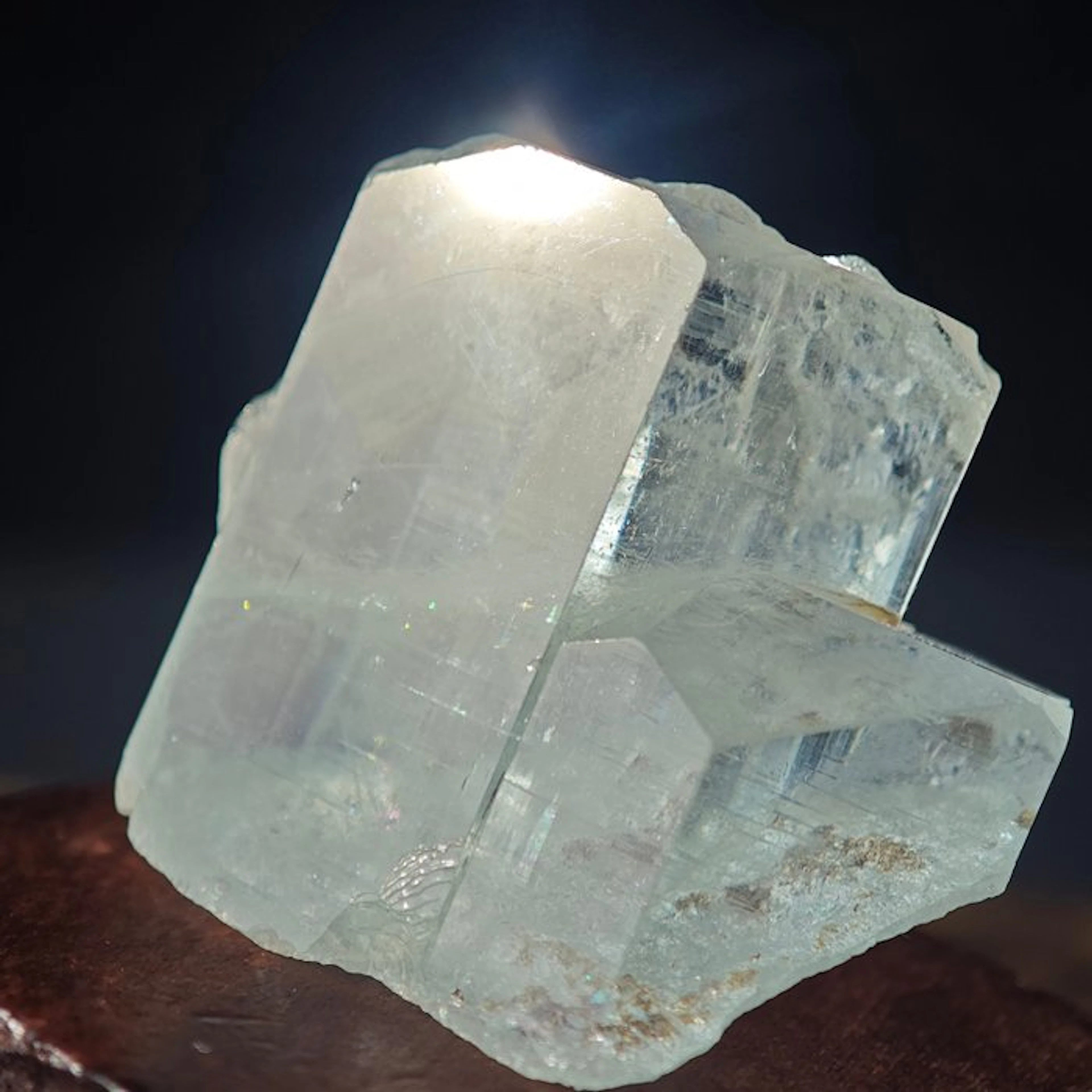46.9 ct aquamarine in A+++ quality, terminated and crystal clear- 9.38 g