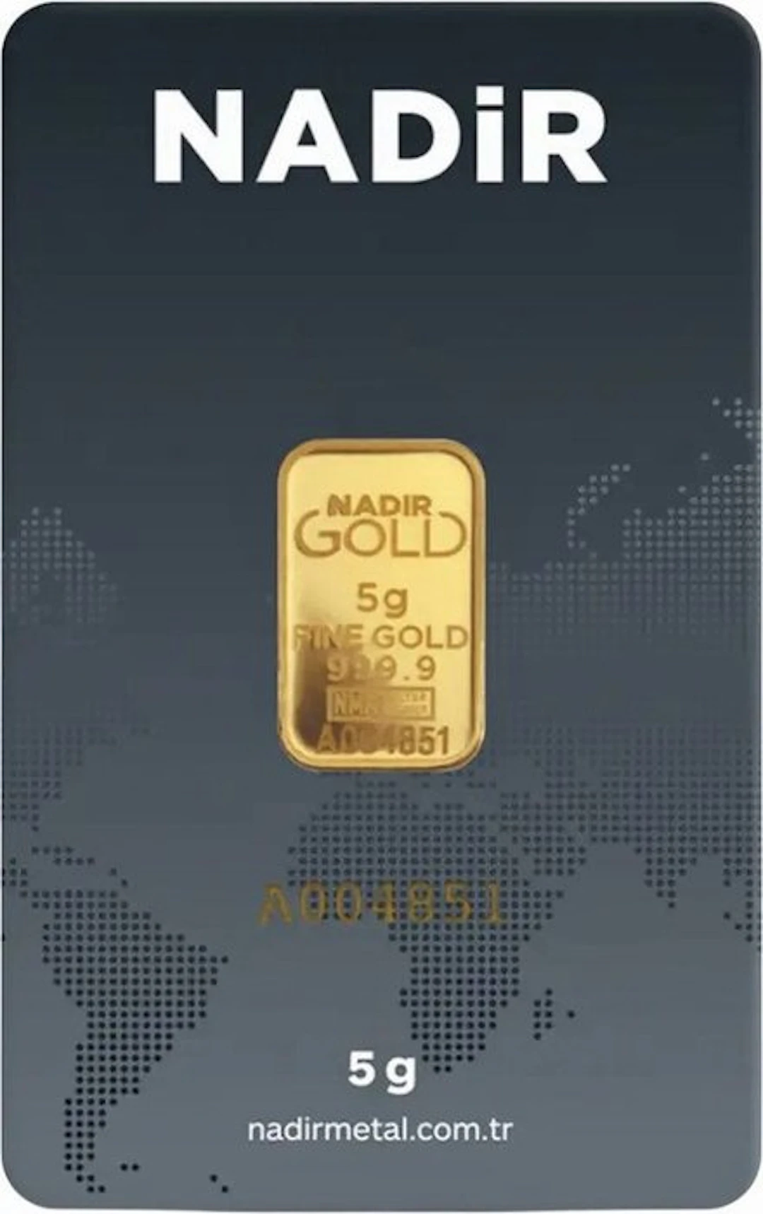 5 grams - Gold .999 - Nadir Metal Rafineri - Sealed & with certificate