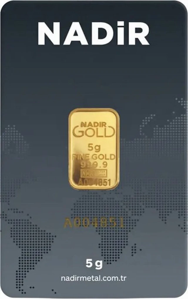 5 grams - Gold .999 - Nadir Metal Rafineri - Sealed & with certificate