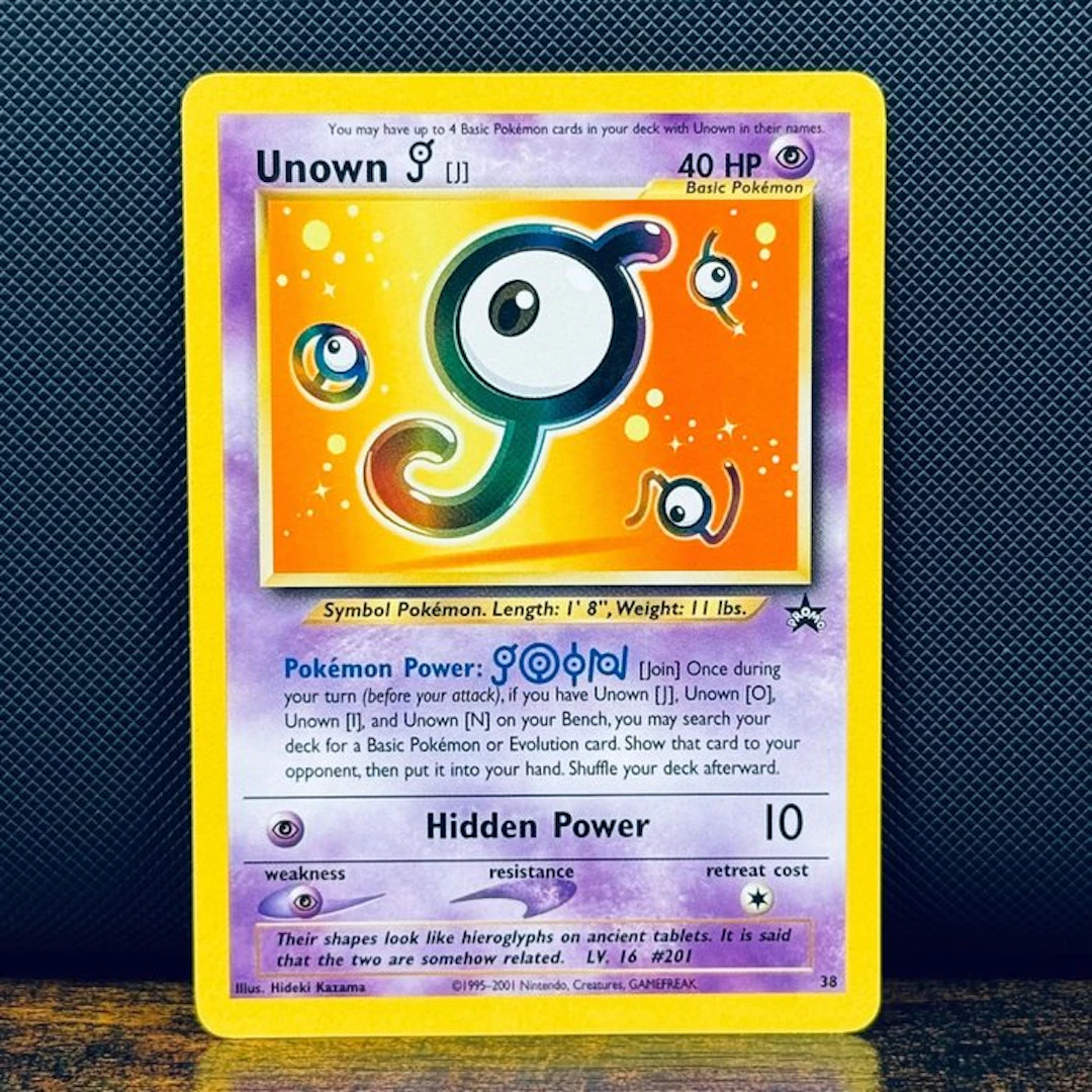 Pokémon Card - unown Black Star Promo 38 – Pokémon