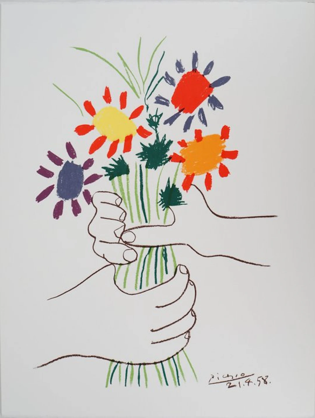 Pablo Picasso (1881-1973) - Le bouquet de la Paix