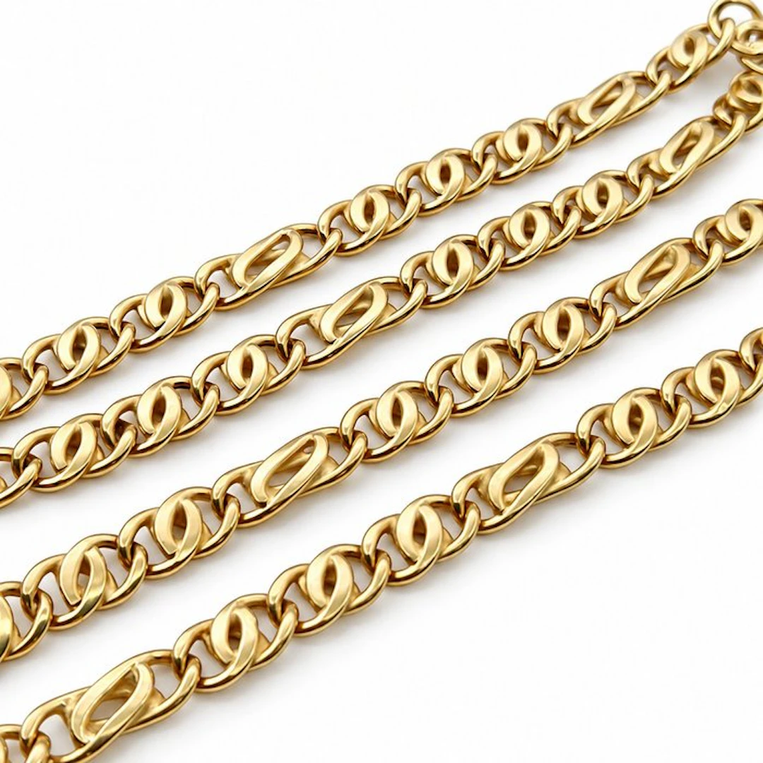Necklace - 18 kt. Yellow gold - Made in Italy - Handmade