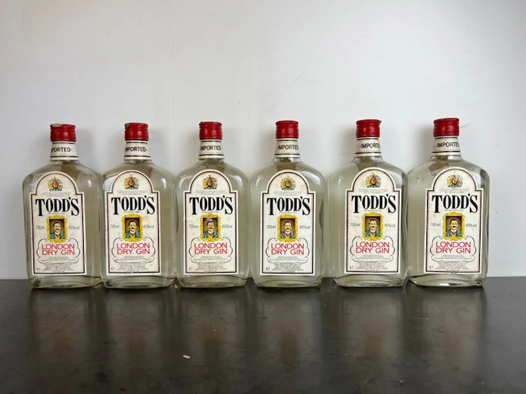 Todd's - London Dry Gin - Italian - b. 1990s - 70cl - 6 bottles