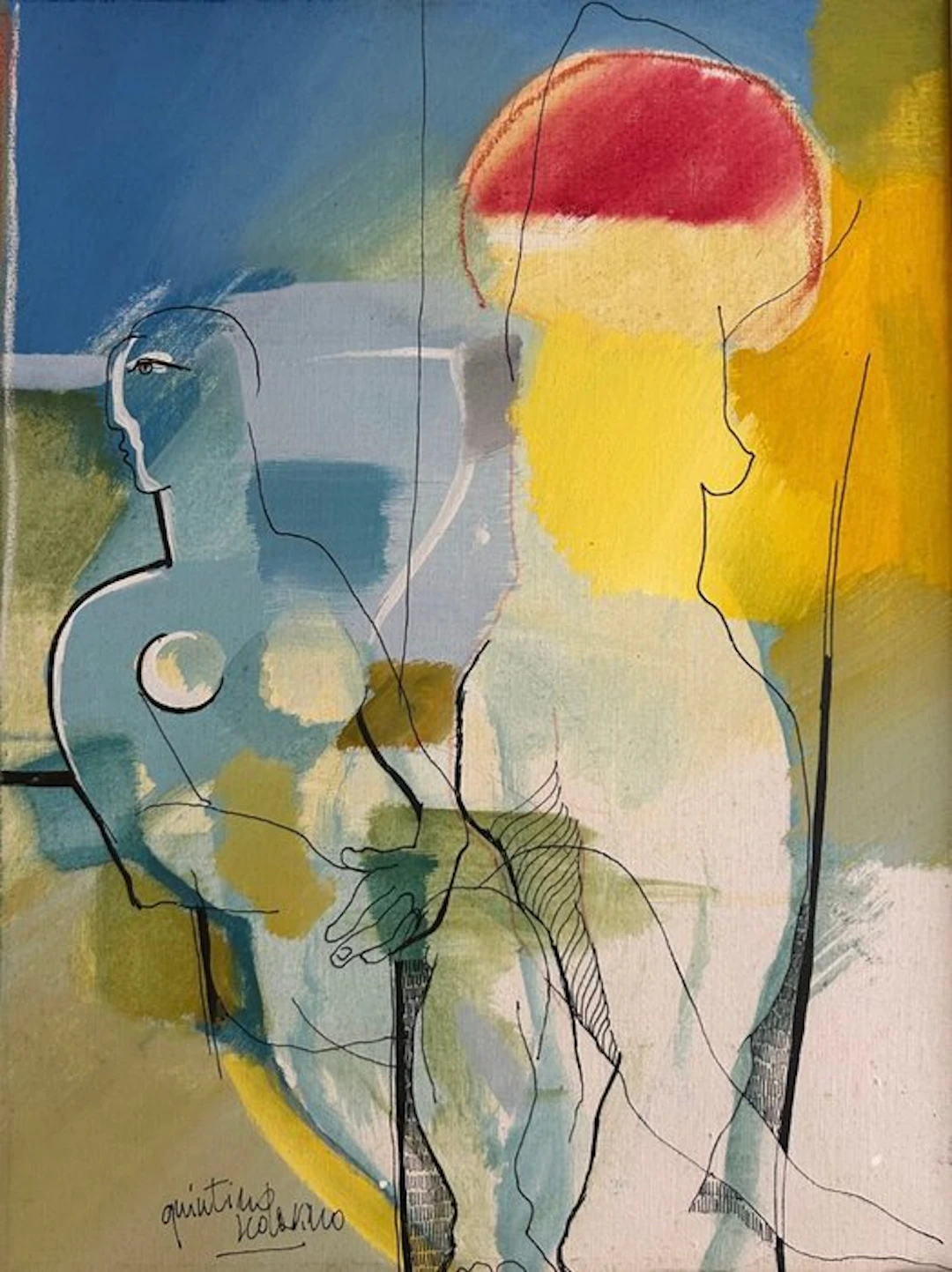 Quintino Scolavino (1945–2020) - Paesaggio innevato
