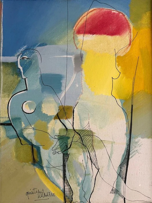 Quintino Scolavino (1945–2020) - Paesaggio innevato