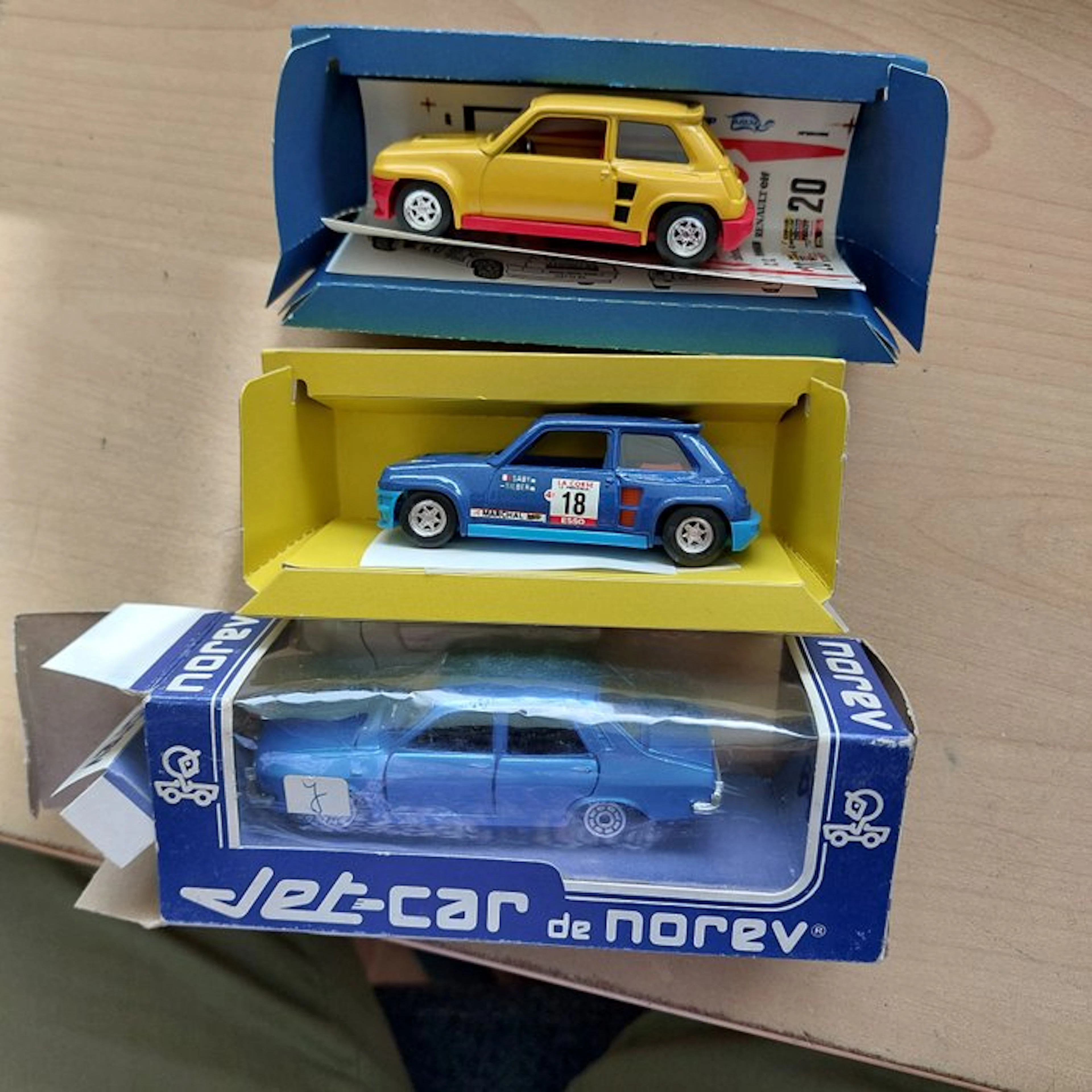 Norev, Solido 1:43 - Model car (3) - Renault 5 Turbo; Renault 12 (R12)