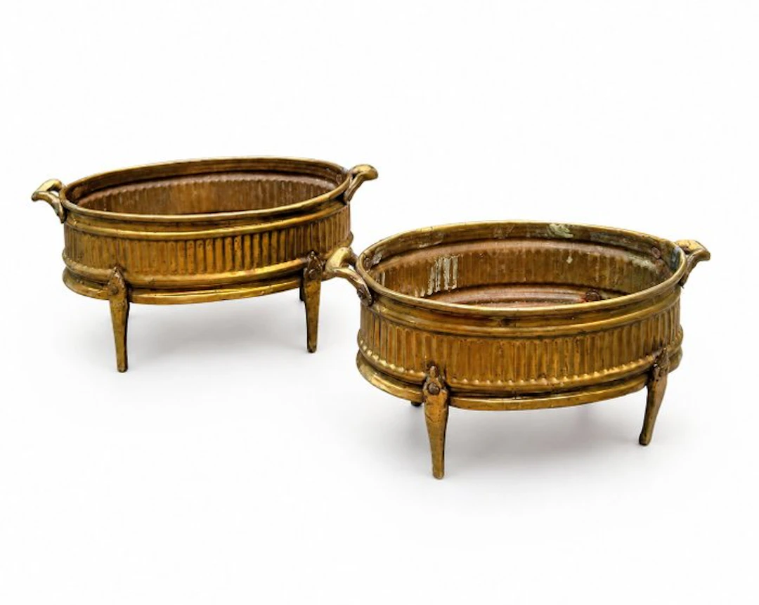 Jardinière (2) - Brass - 19th century