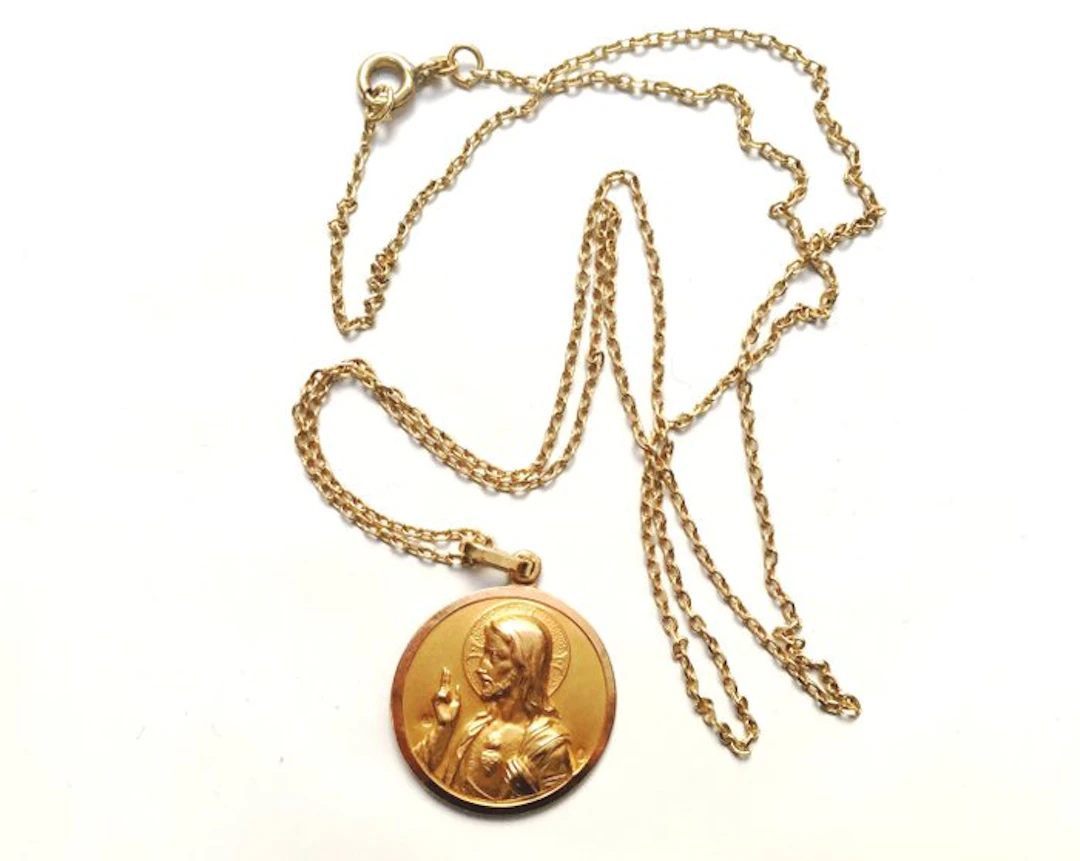 Necklace with pendant - 18 kt. Yellow gold, 8 Grams - Unisex