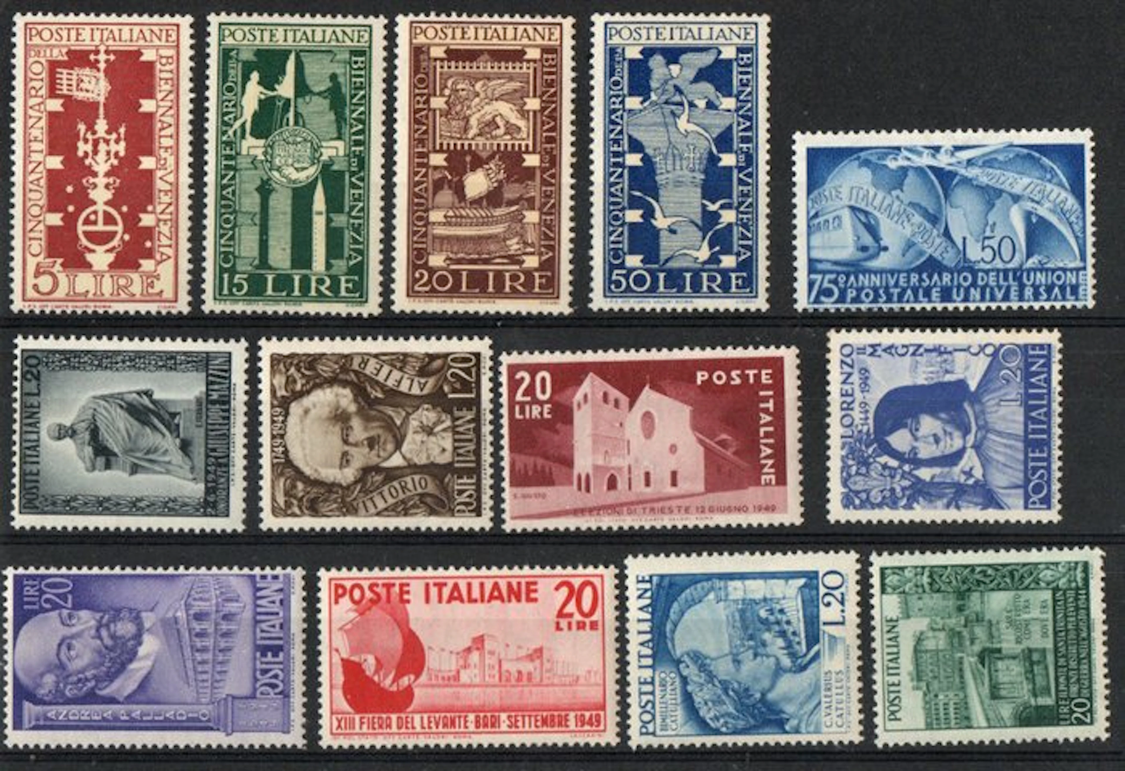 Italy 1948/1950 - Repubblica 1948-50 MNH. Radio broadcasting with CF Raybaudi