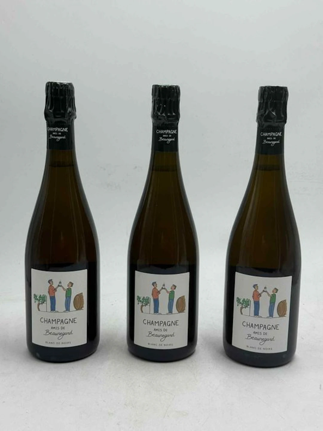 Amis de Beauregard - Champagne Blanc de Noirs, Extra Brut - 3 Bottles (0.75L)