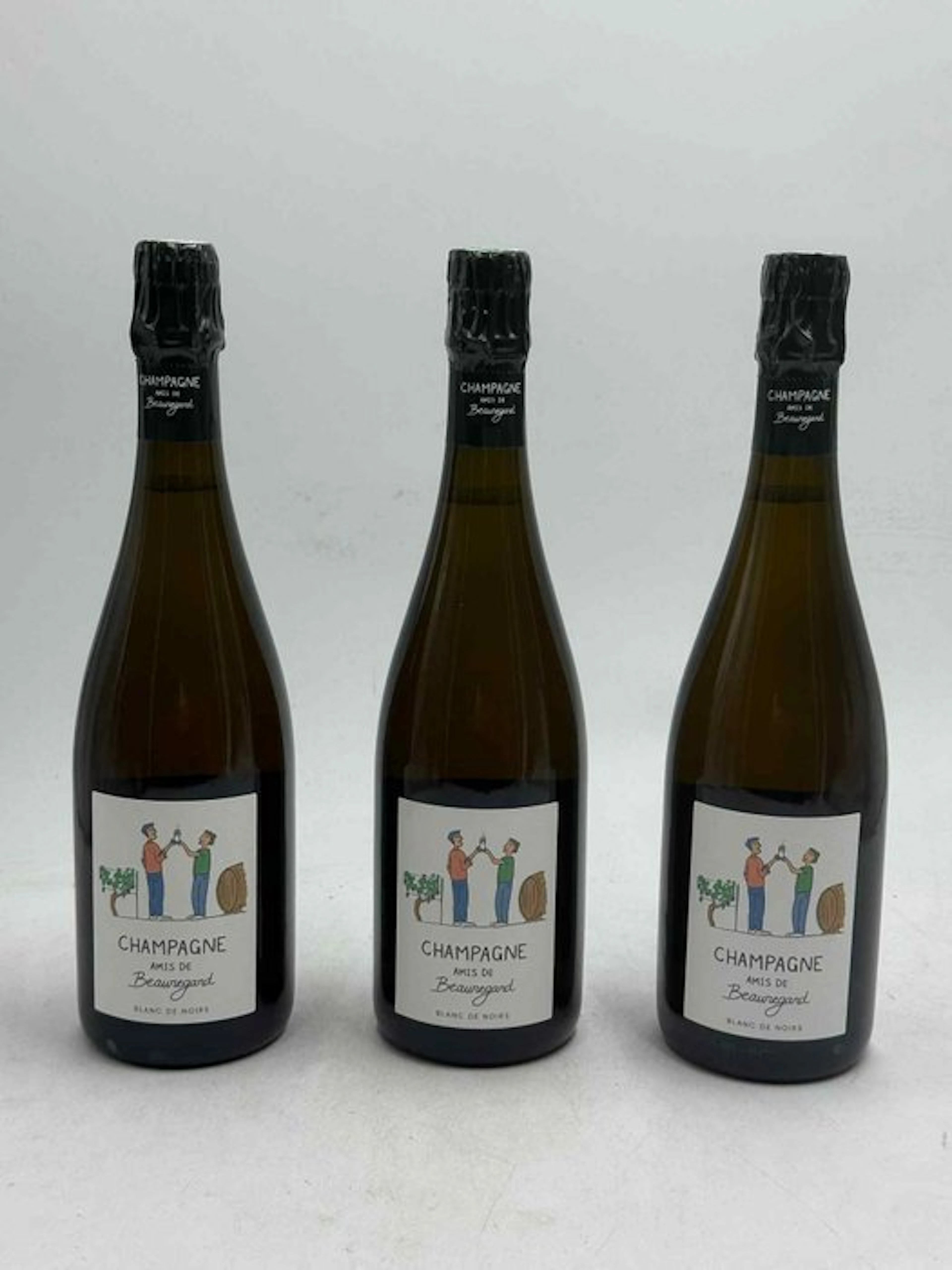 Amis de Beauregard - Champagne Blanc de Noirs, Extra Brut - 3 Bottles (0.75L)