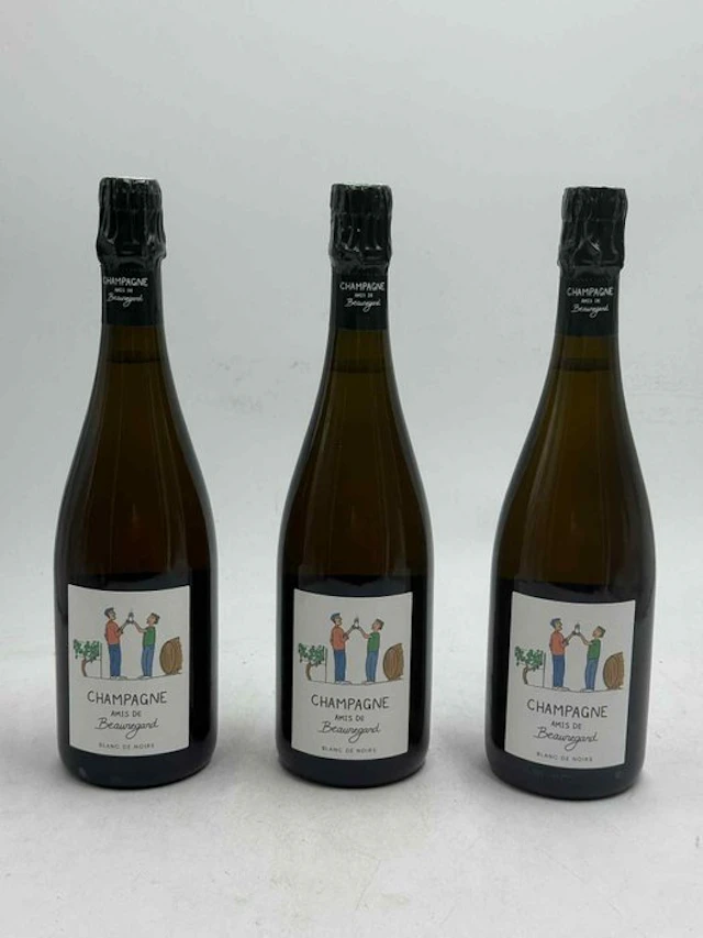 Amis de Beauregard - Champagne Blanc de Noirs, Extra Brut - 3 Bottles (0.75L)