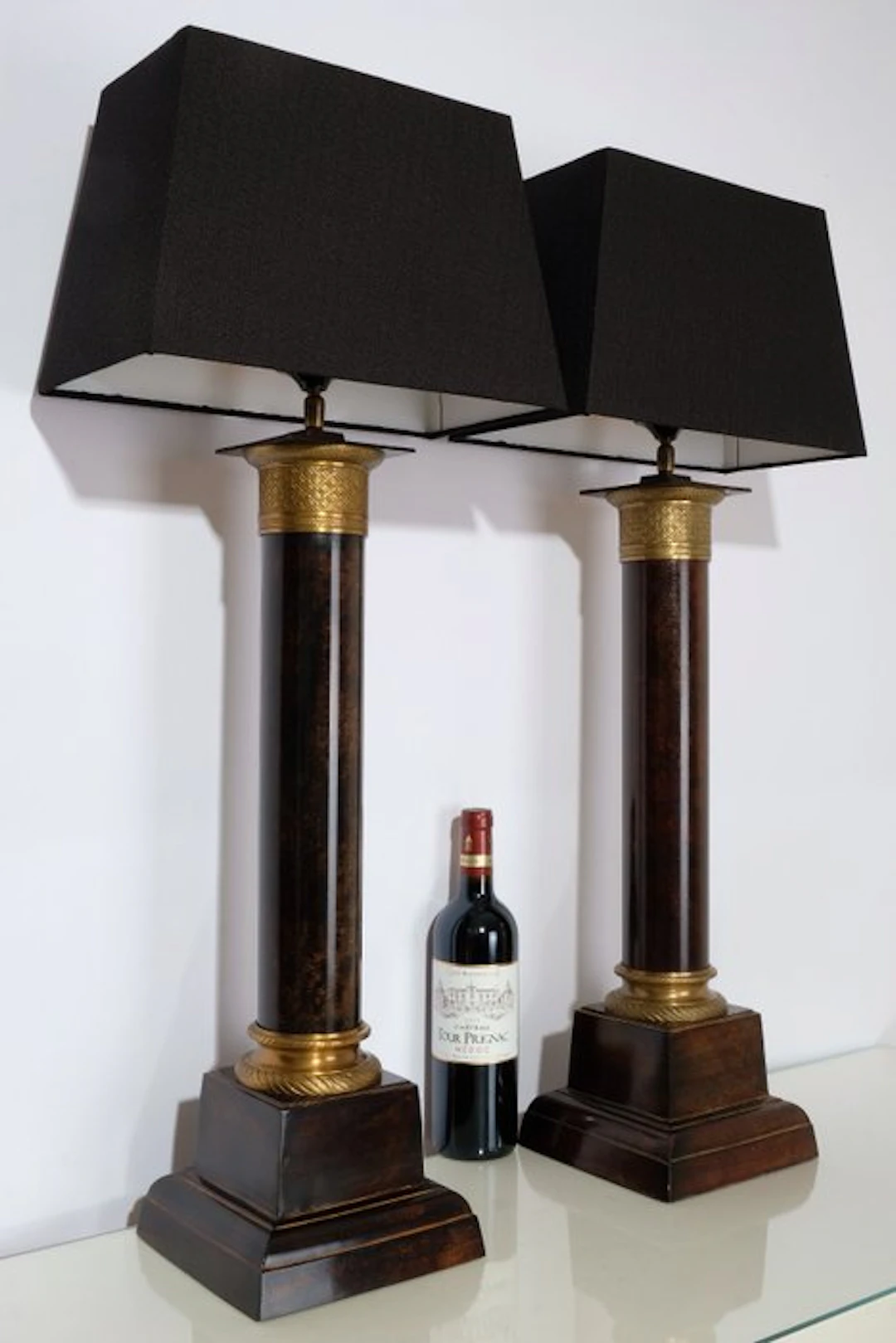 Paar Grote Indrukwekkende High-End Tafellampen - 84 cm...