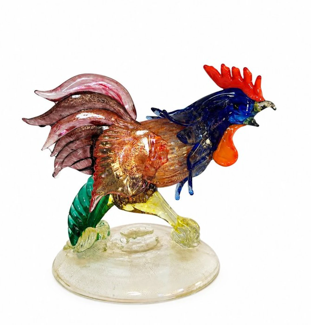 Murano - Sculpture, Le Coq de Murano - 16 cm - Murano glass