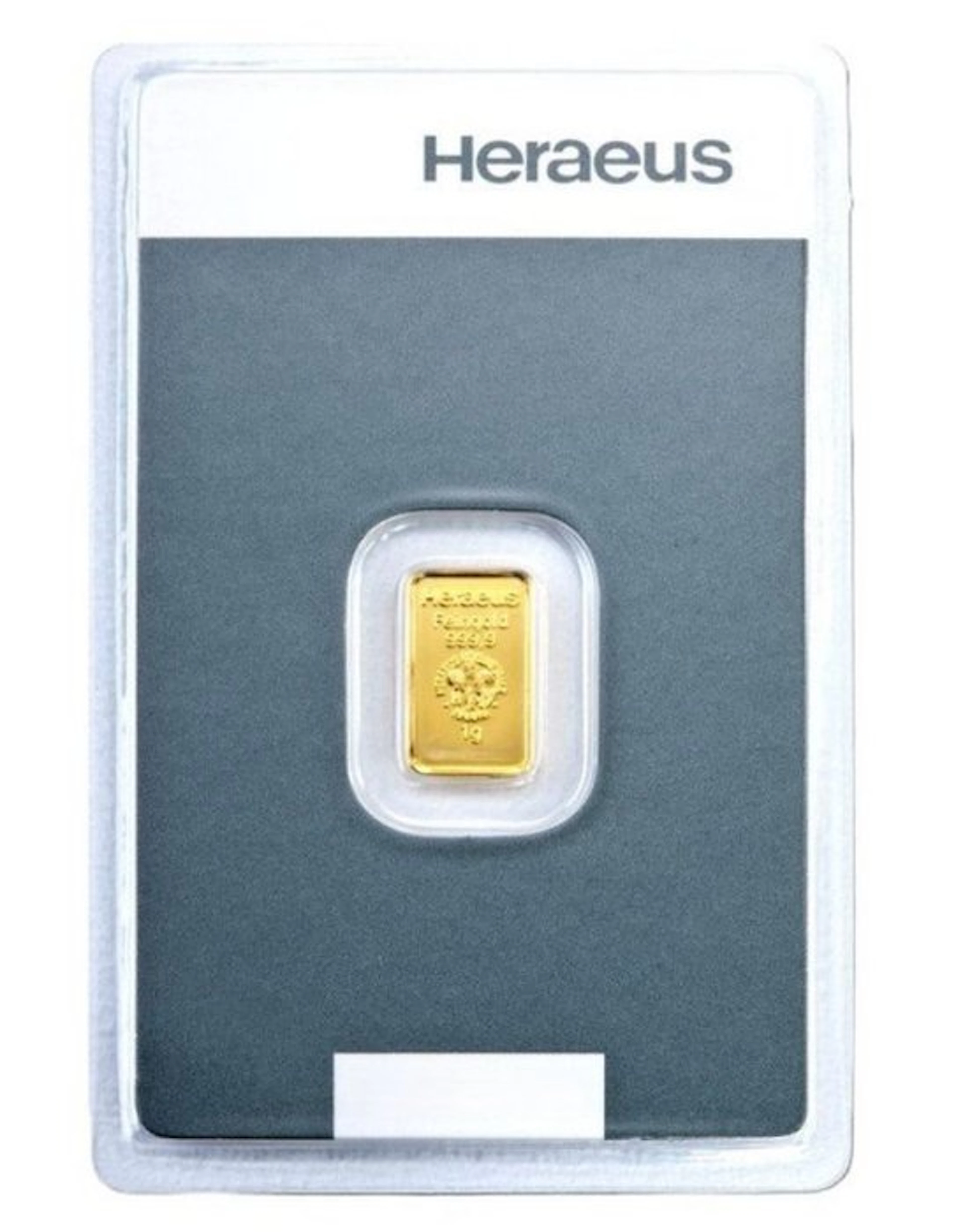 1 gram - Gold .999 - Heraeus - Sealed & with certificate (No reserve price)