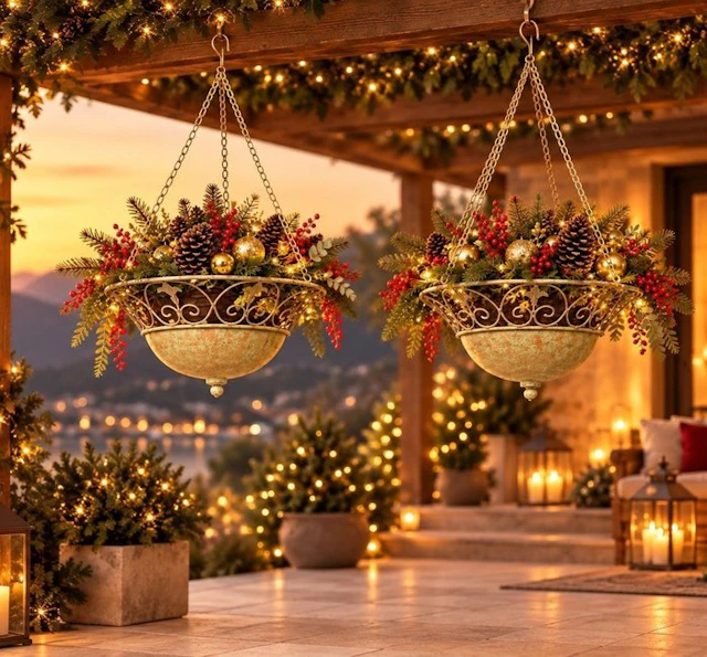 Hanging basket (2) - Metal - 2pcs - Iron