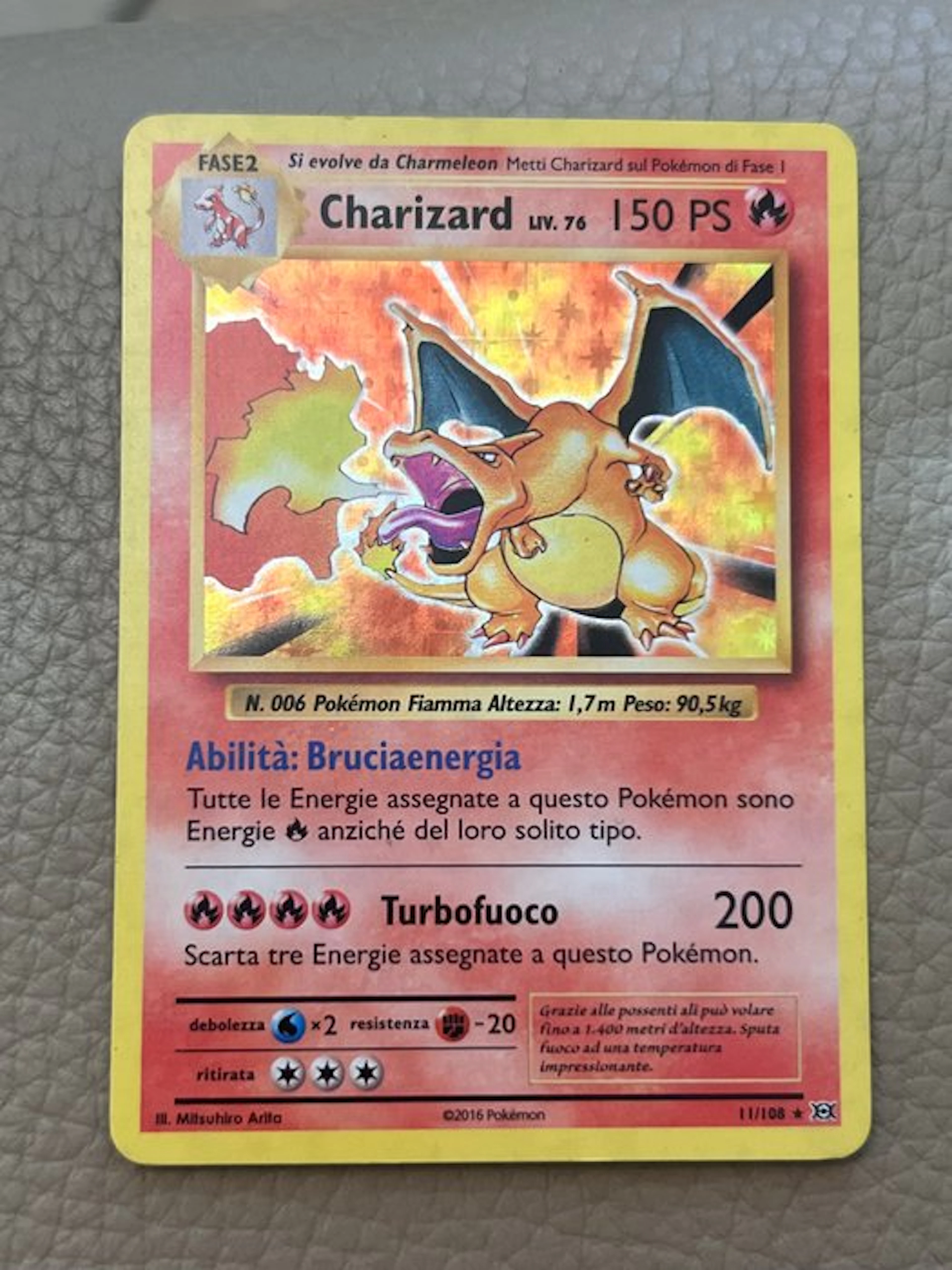 Pokémon - 1 Card - Charizard 11/108 Holo - XY