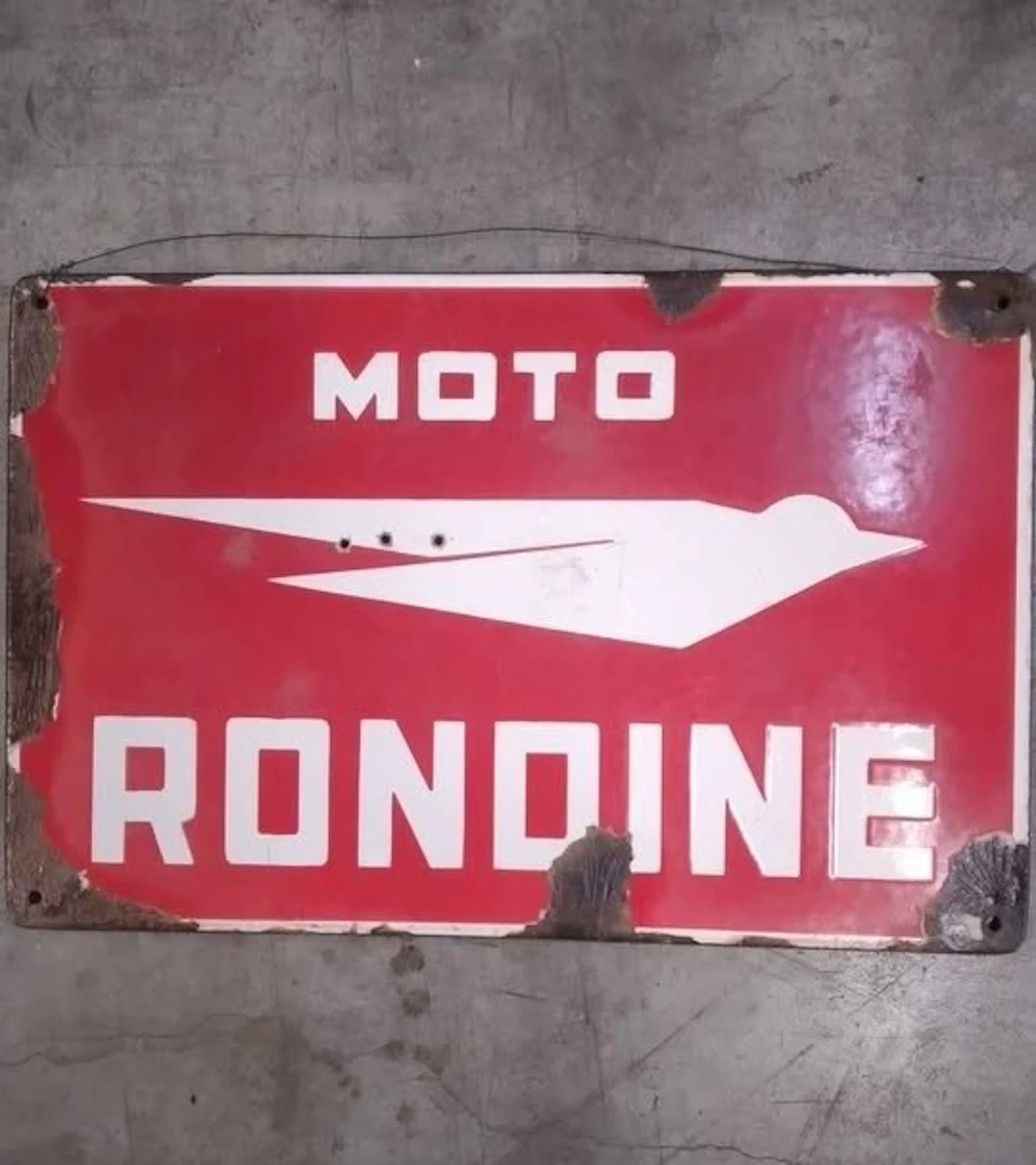 Rondine Motorcycle - Sign - Steel