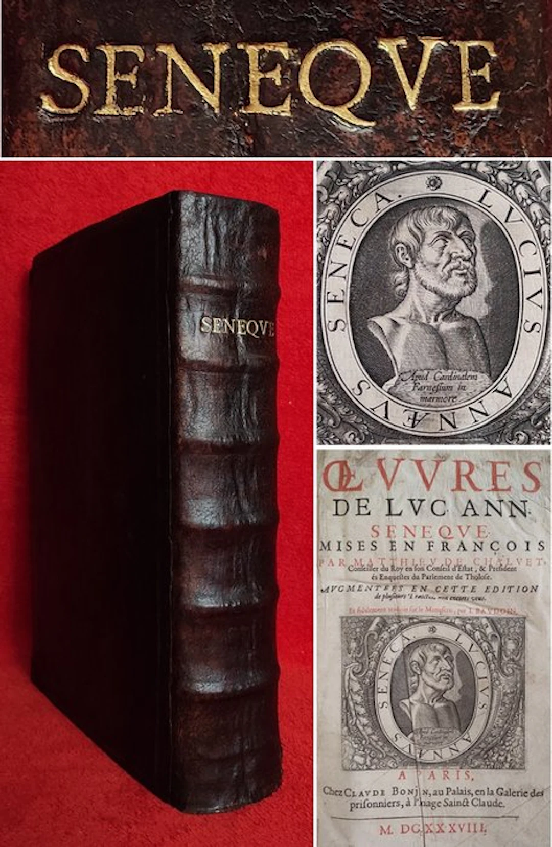 Seneca [Folio 36cm, 4kg] - Oeuvres de Lucius Annaeus Seneca - 1638