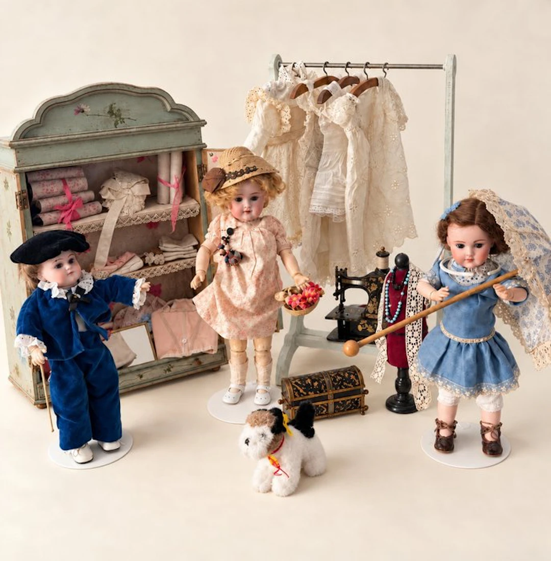 sfbj - Doll Lot sfbj dep jumeau - 1850-1900 - France