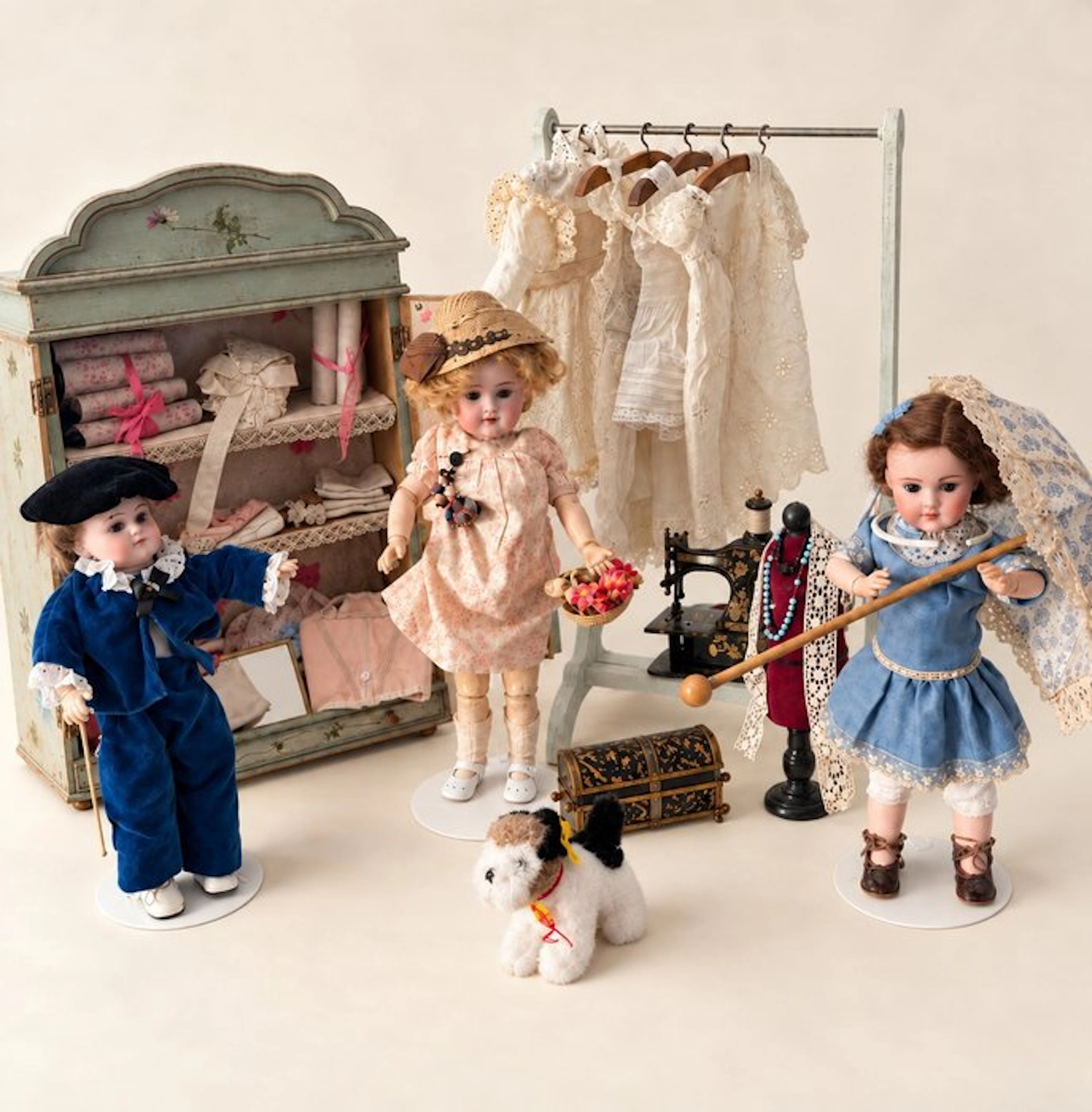 sfbj - Doll Lot sfbj dep jumeau - 1850-1900 - France