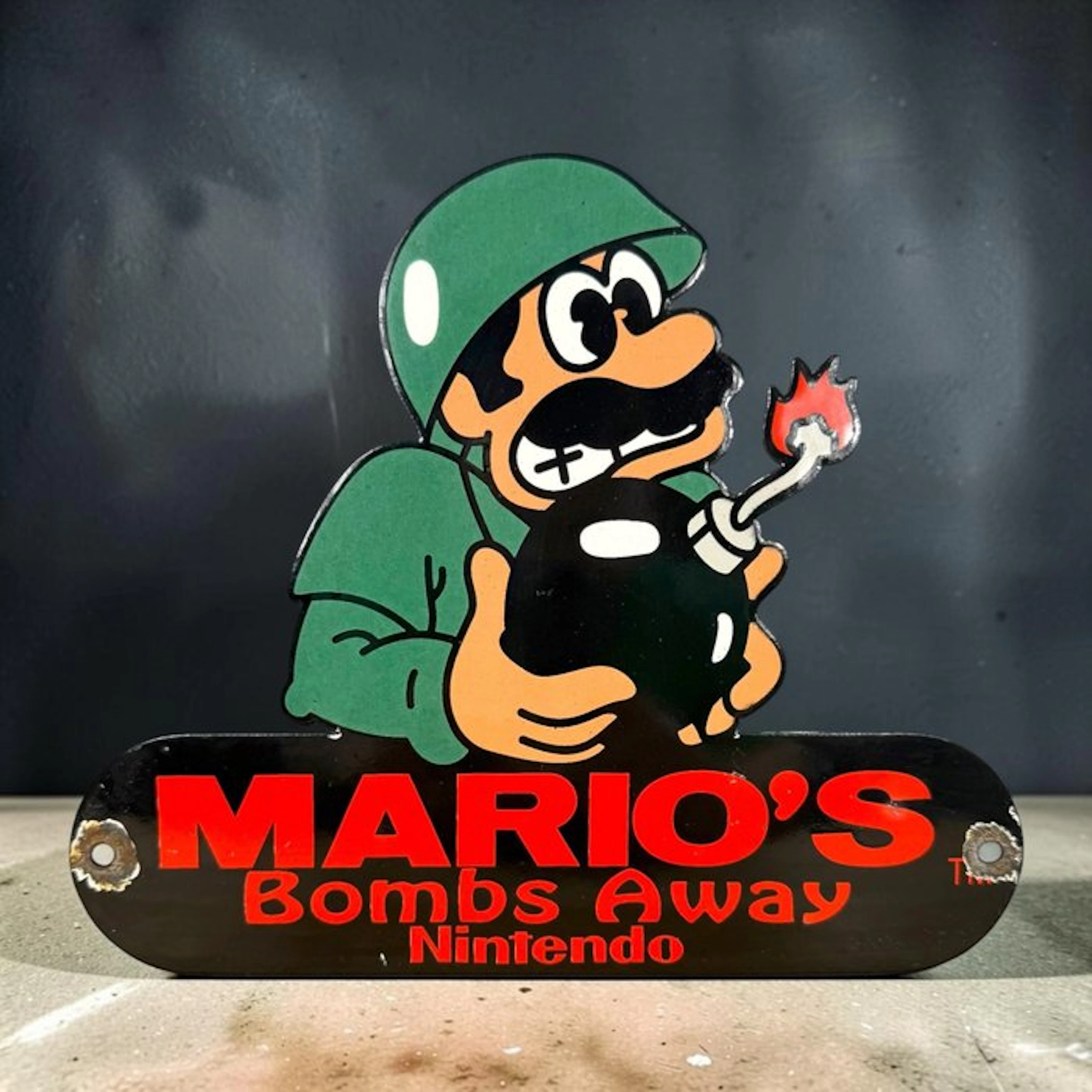 Nintendo Mario’s Bombs Away - Enamel plate - Enamel