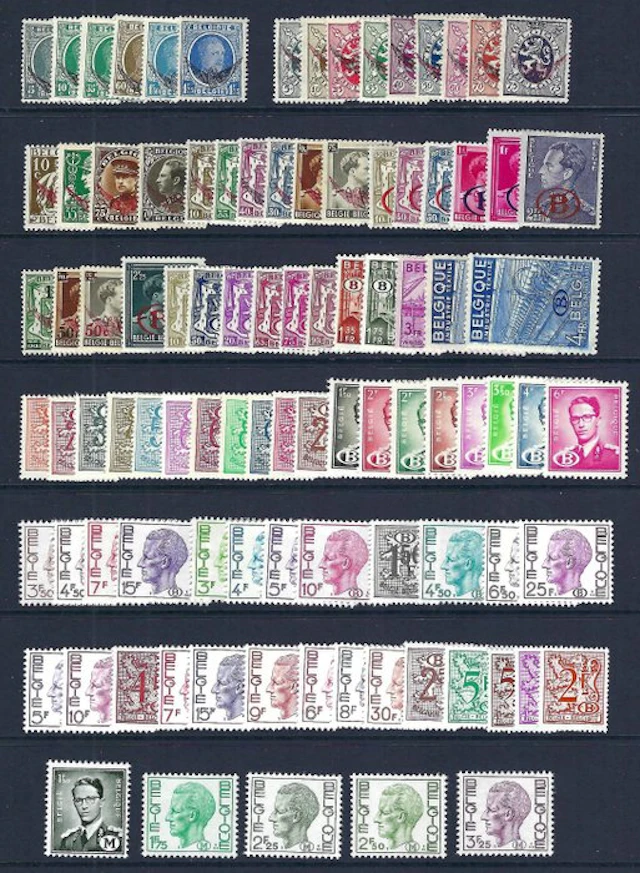 Belgium 1929/1982 - Complete collection of service stamps...
