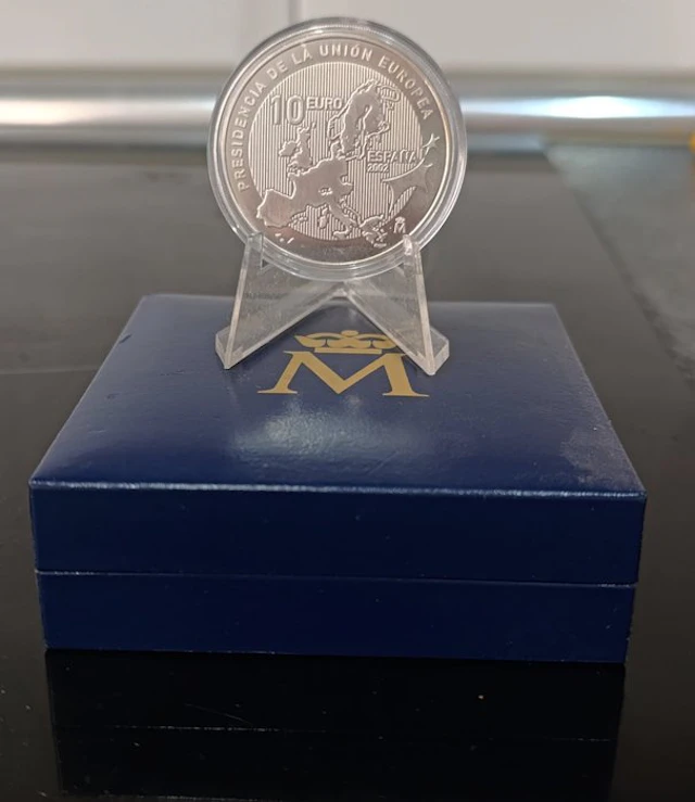 Spain. 10 Euro 2002 "Presidencia de la UE" Proof (No reserve price)