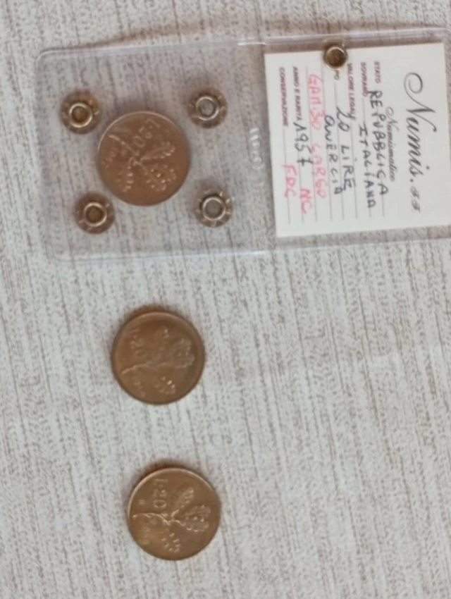 Italy, Republic 20 Lire 1957-1959 - inclusa 20 Lire 1959 NC (No reserve price)
