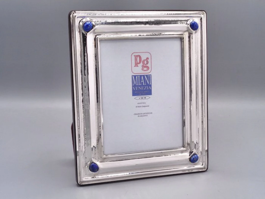 PG-Miani Argenteria - Picture frame - Silver, 925 and natural hard stones