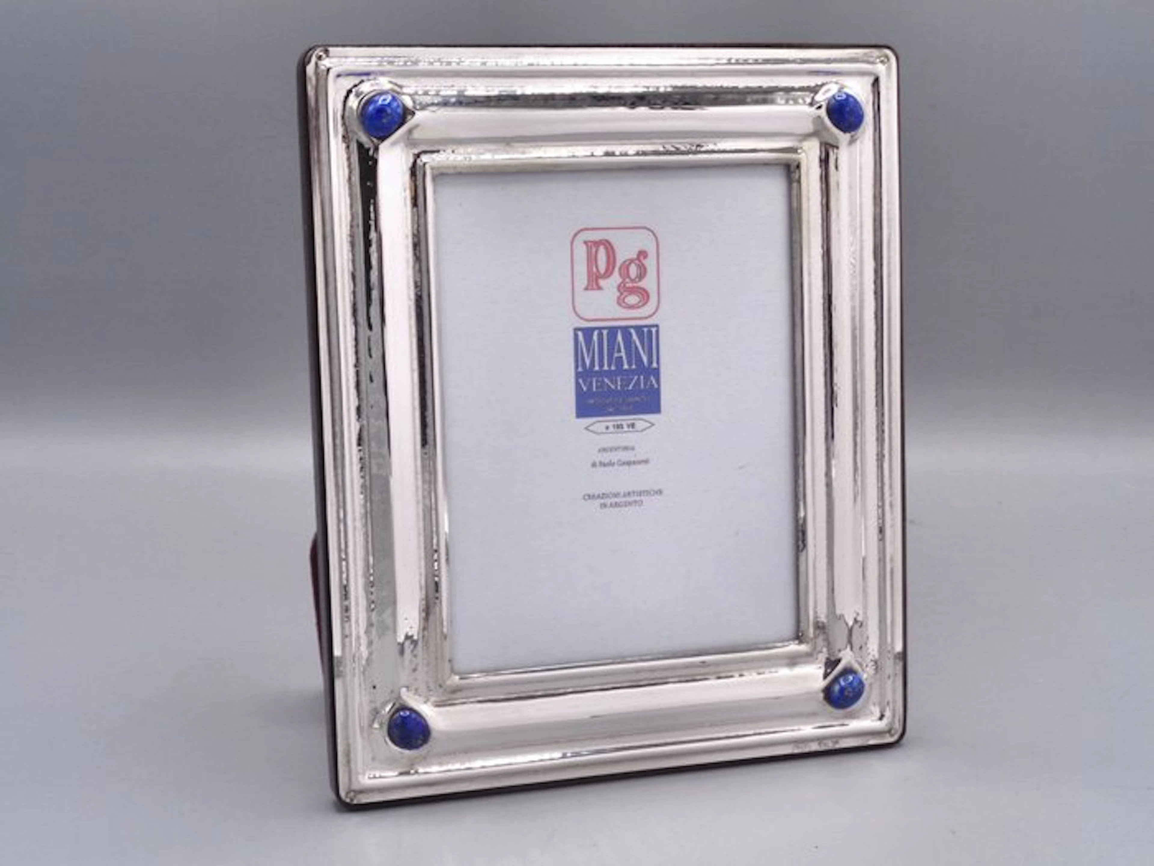 PG-Miani Argenteria - Picture frame - Silver, 925 and natural hard stones