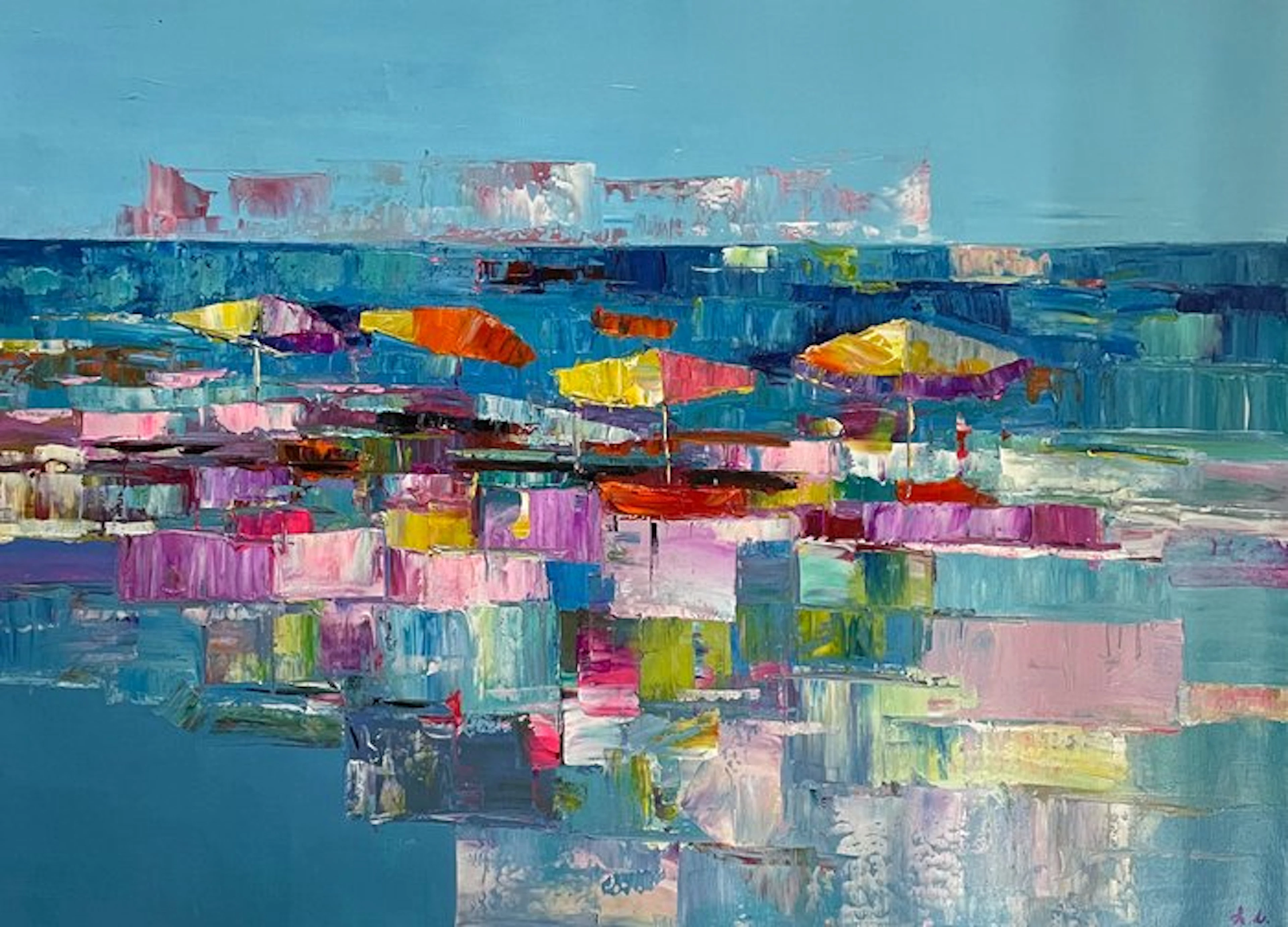 Andrea Loria (1963) - Mosaico sul mare