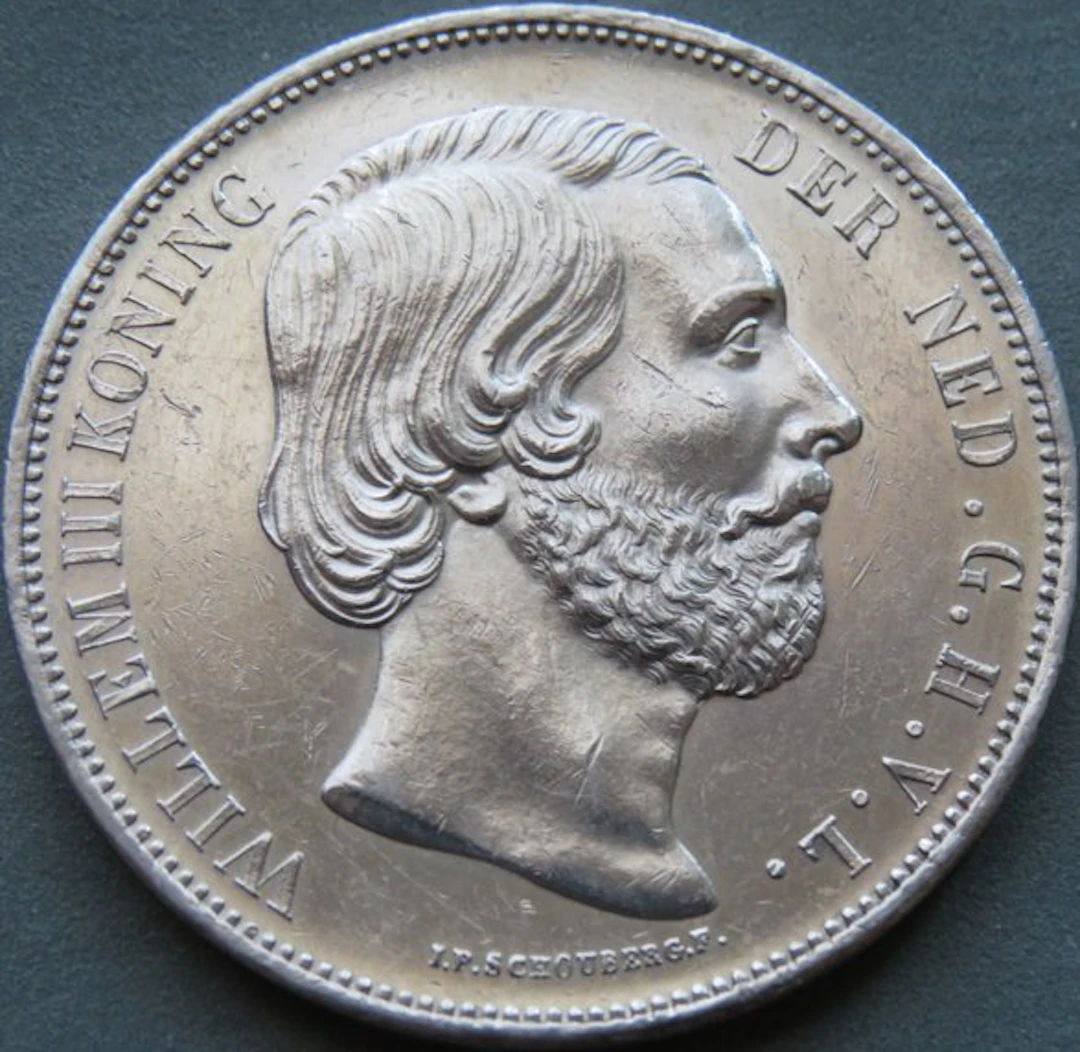 Netherlands. Willem III. 2 1/2 Gulden 1868 mooie kwaliteit (No reserve price)