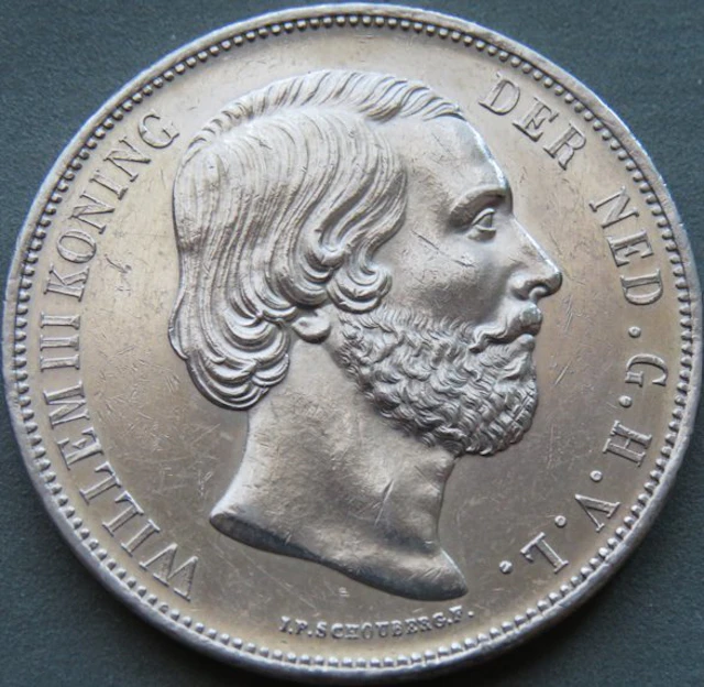 Netherlands. Willem III. 2 1/2 Gulden 1868 mooie kwaliteit (No reserve price)
